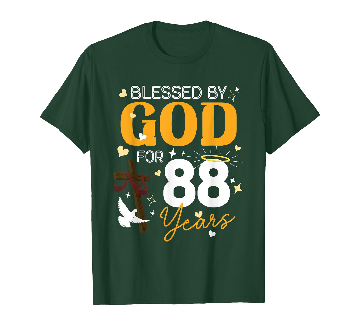 88 Birthday Blessed By God For 88 Years Old Gifts 88th BDay T-Shirt