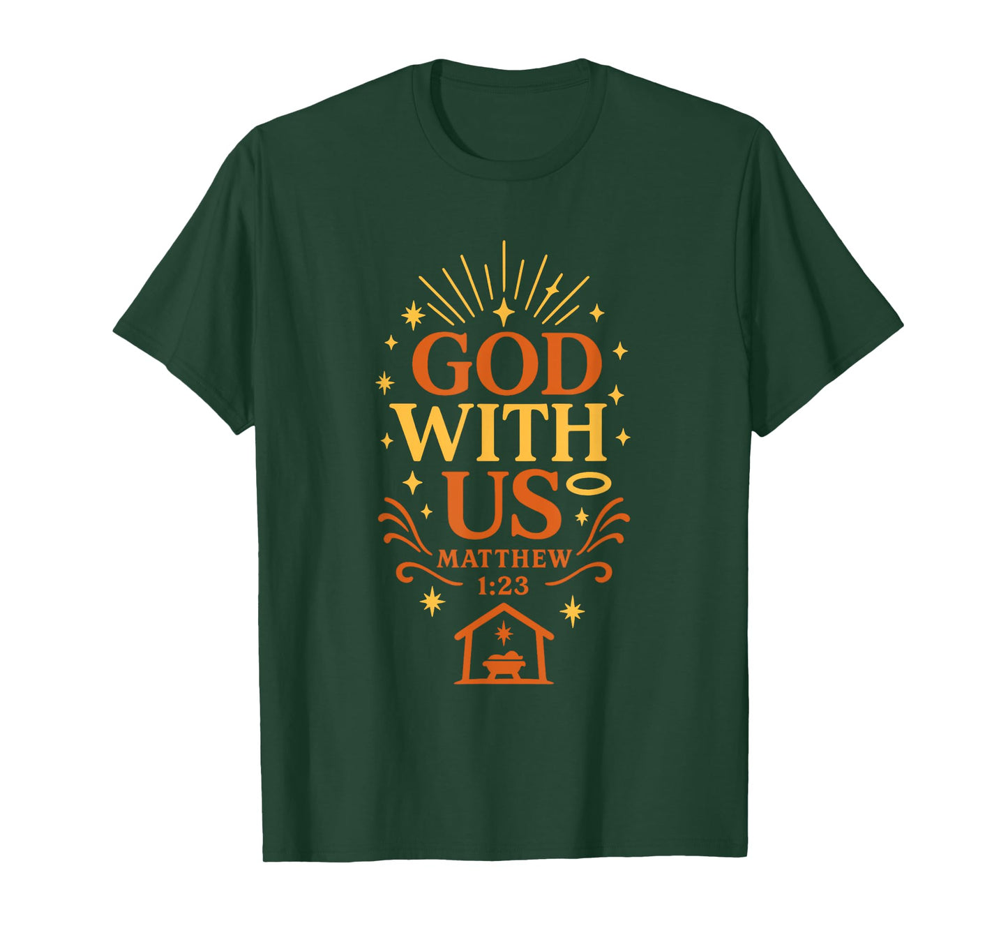 God With Us Matthew 1:23 Christian T-Shirt
