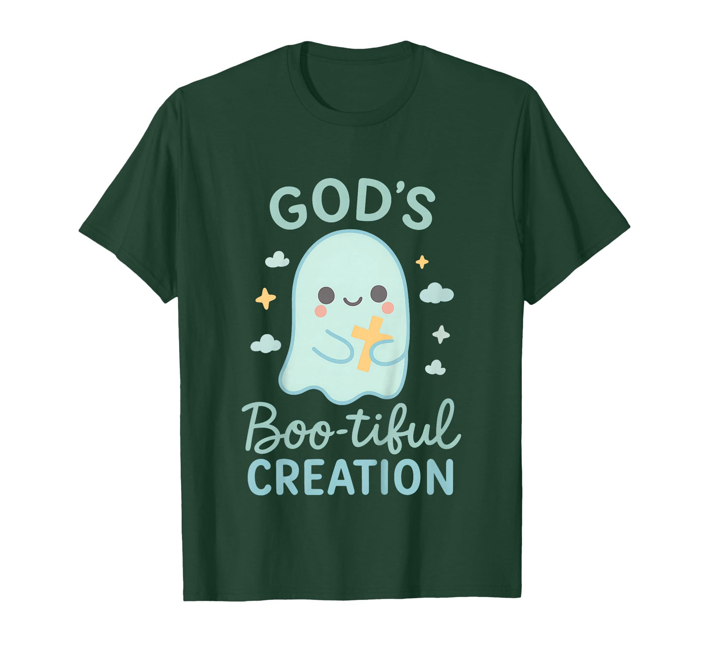 God’s Boo-Tiful Creation Cute Ghost Christian Kids Faith T-Shirt