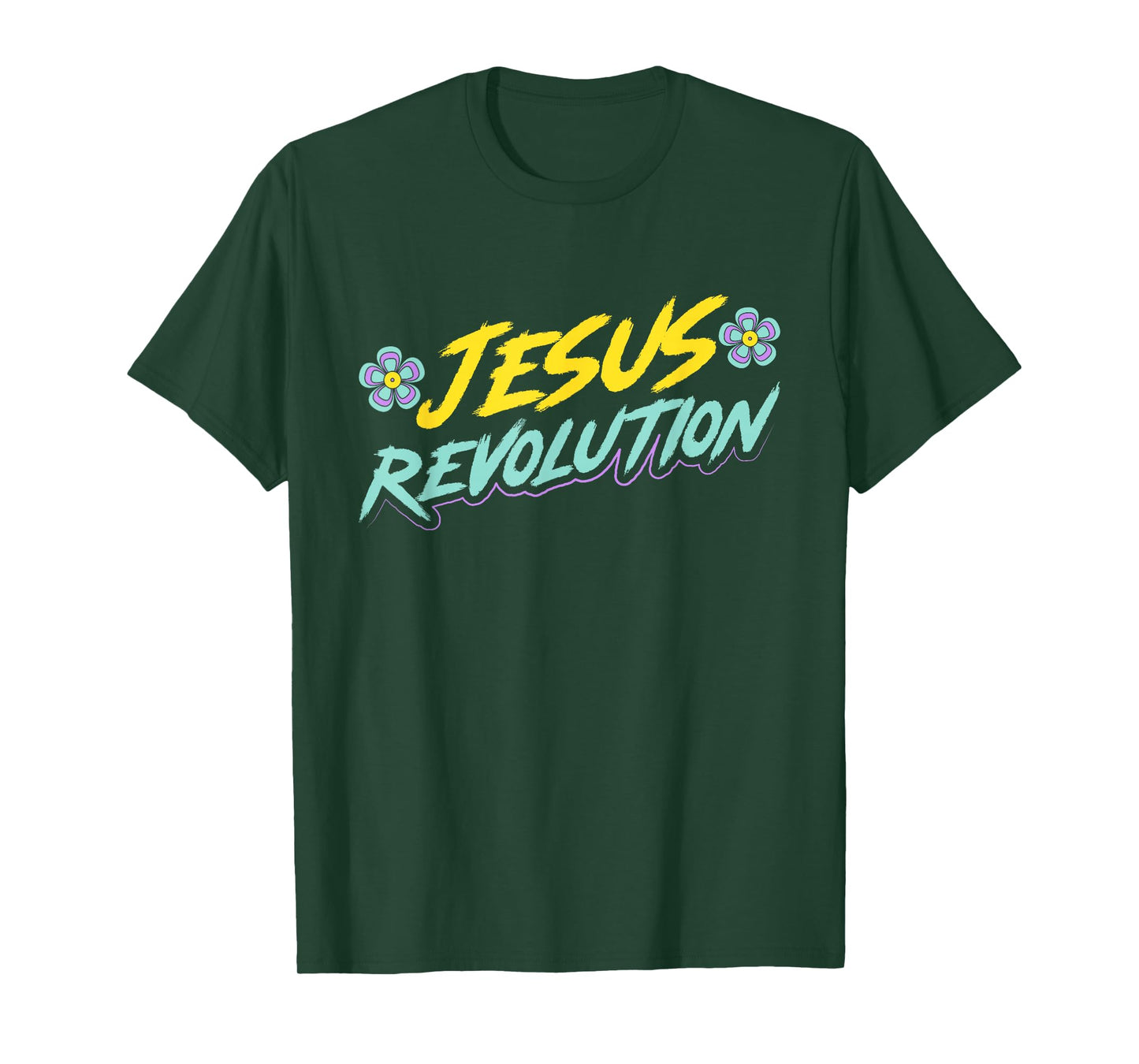 Jesus Revolution Faith Retro Groovy Christian T-Shirt