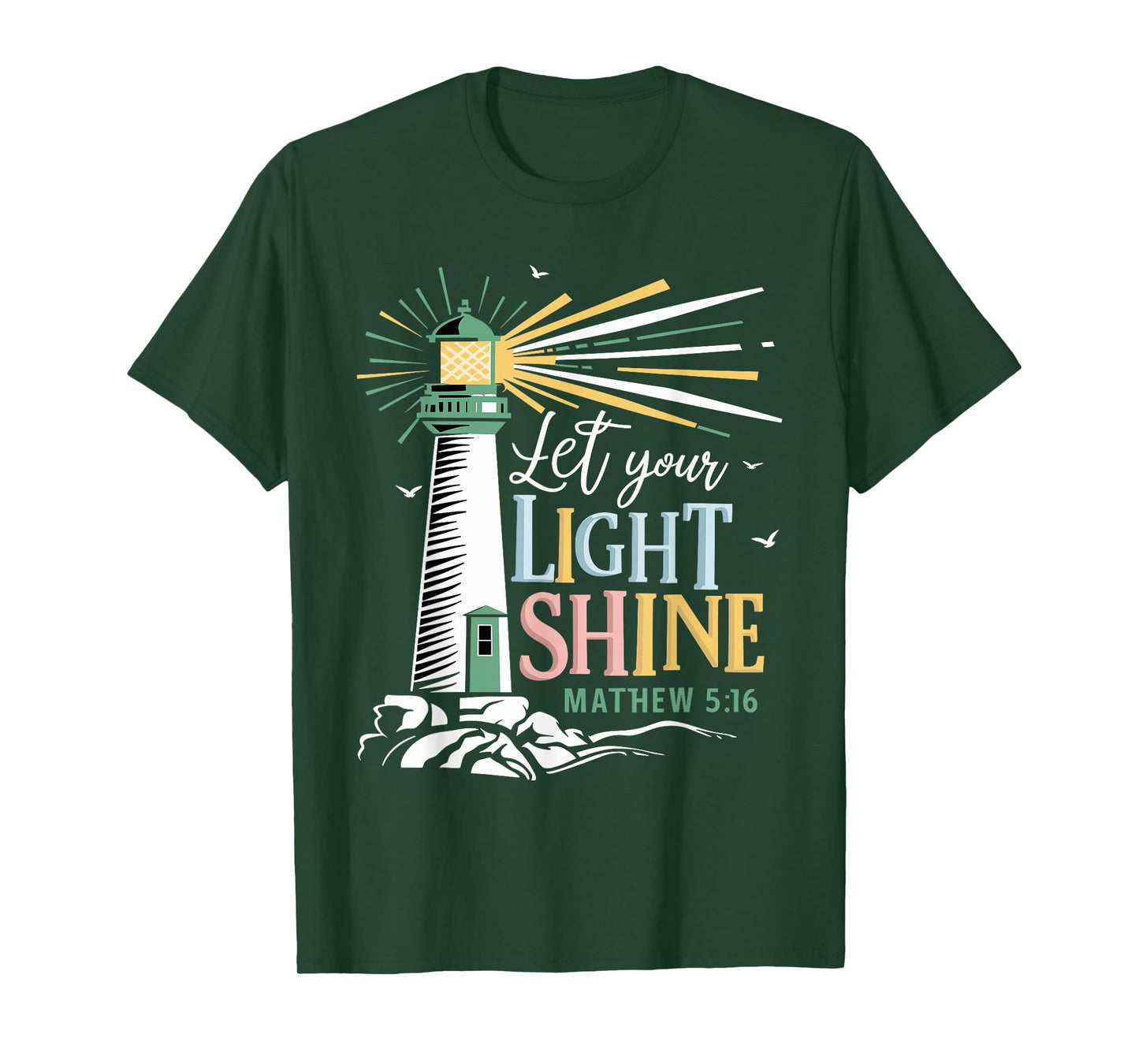 Christianity Jesus Lighthouse-let your light shine T-Shirt