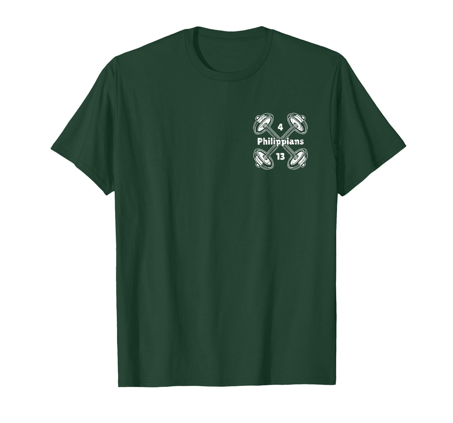 Not by My Strength But His, Christian - Font & Back T-Shirt