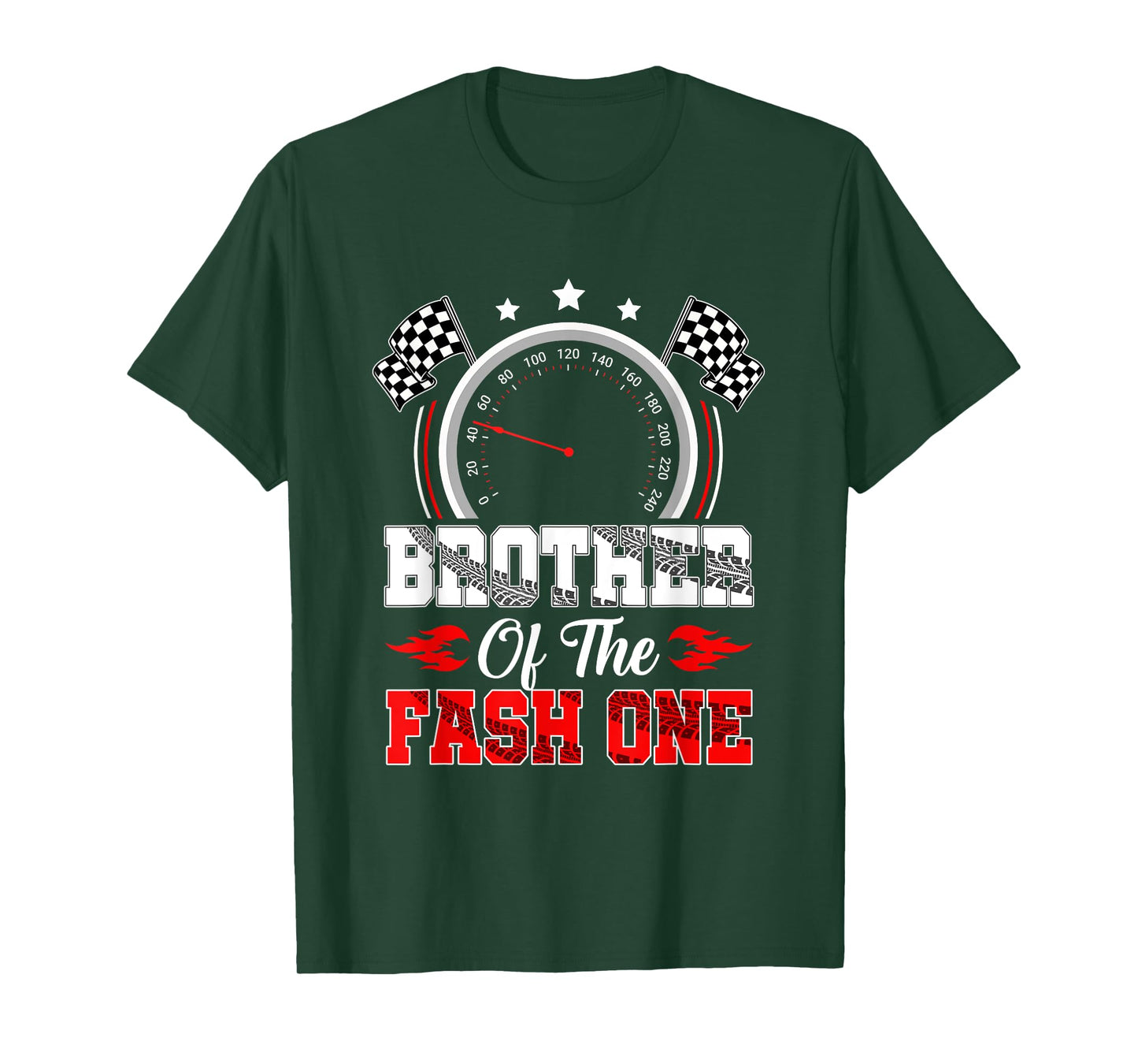 Brother Of The Fast One 1St Birthday Racing Car Family T-Shirt