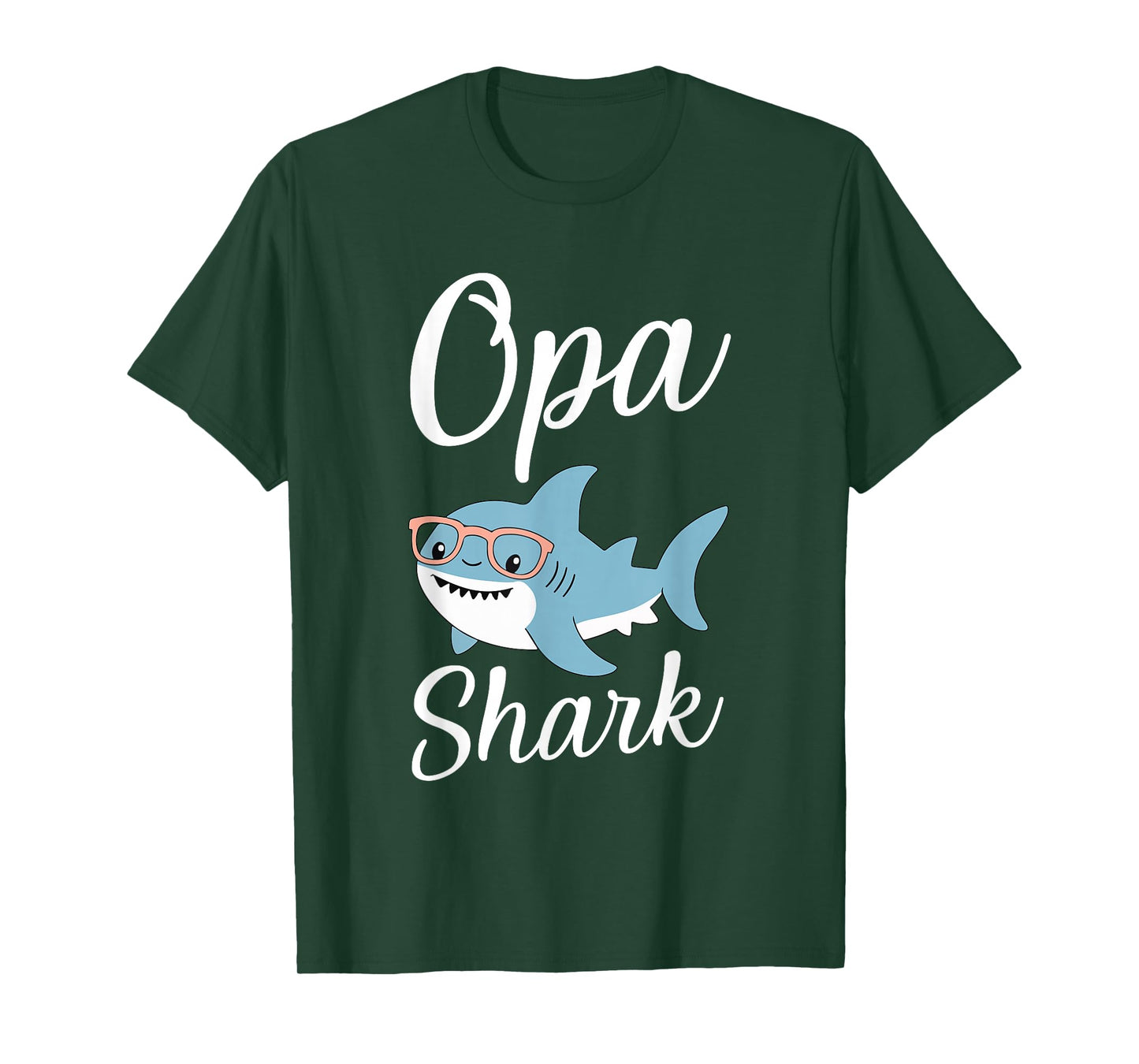 Opa Shark Funny Matching Family Grandpa T-Shirt
