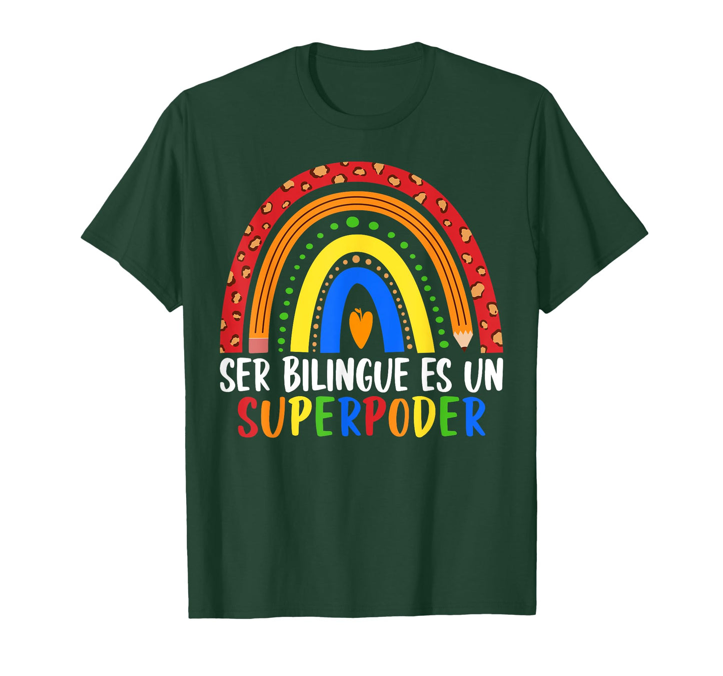 Ser bilingue ES un superpoder Spanish Teacher maestra Quote T-Shirt