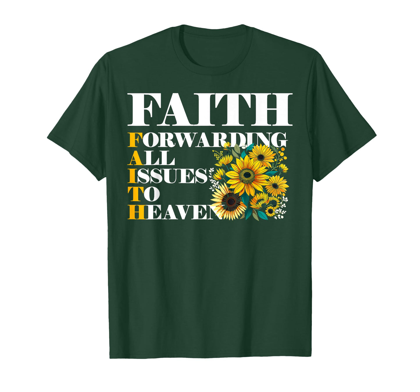 faith forwarding all issues to heaven christian scripture T-Shirt