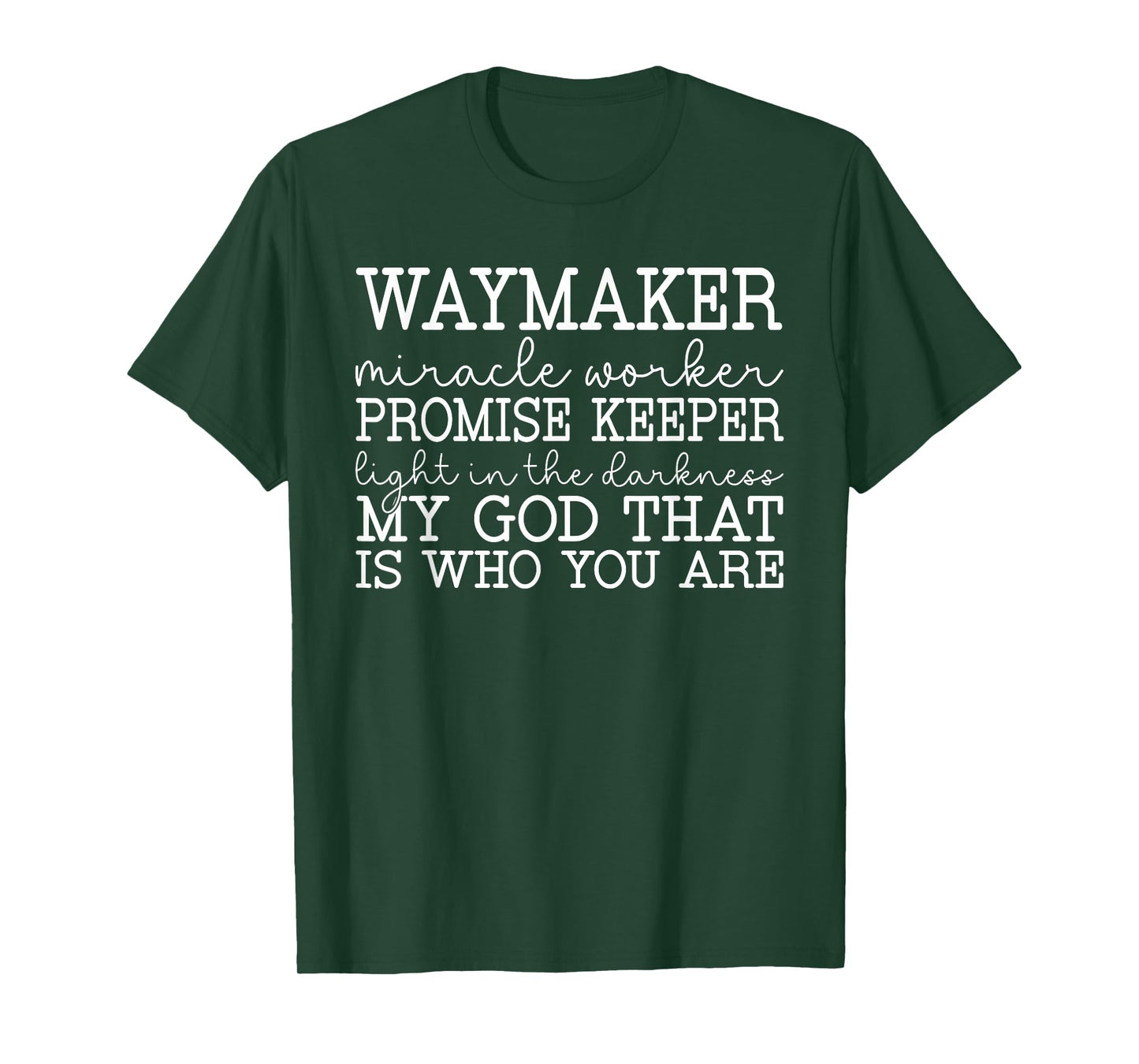 Waymaker Miracle Worker - Christian Worship Promise Keeper T-Shirt