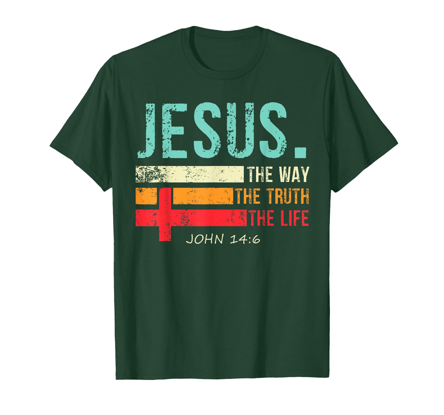 Jesus The Way The Truth And The Life Christian Inspiration T-Shirt