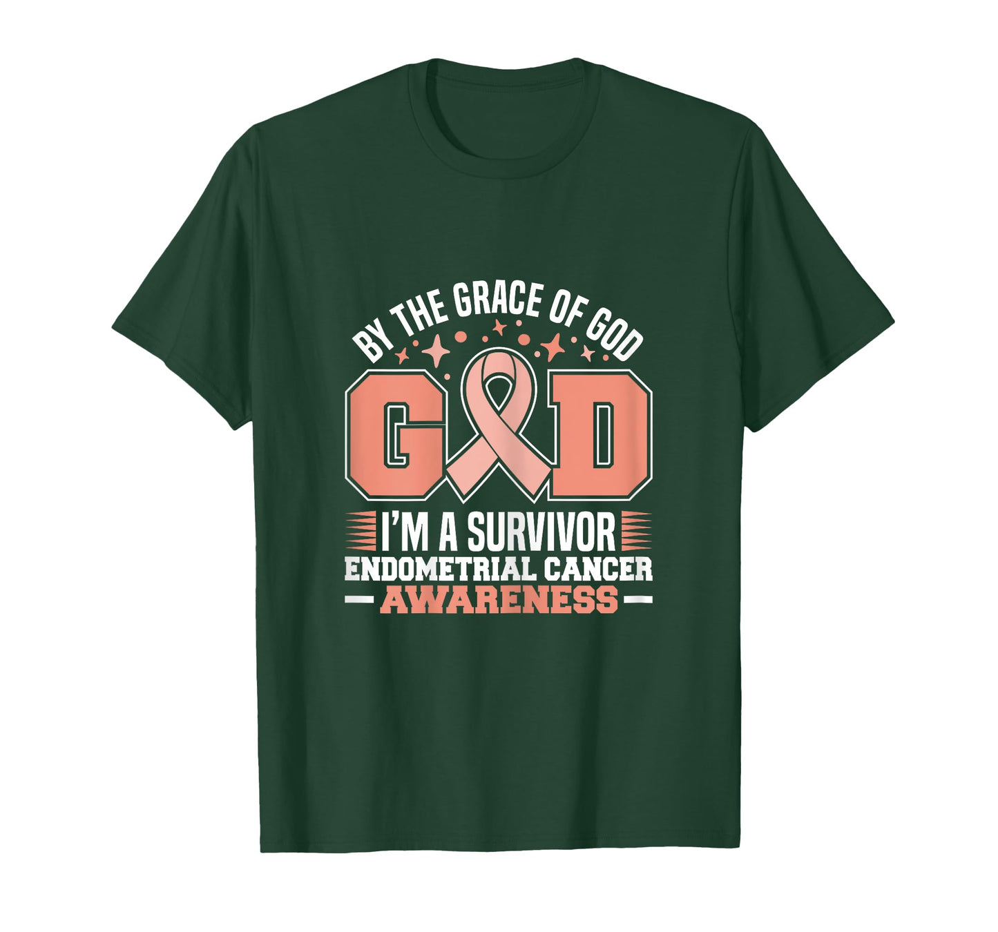 By The Grace God I'm A Survivor Endometrial Cancer Survivor T-Shirt
