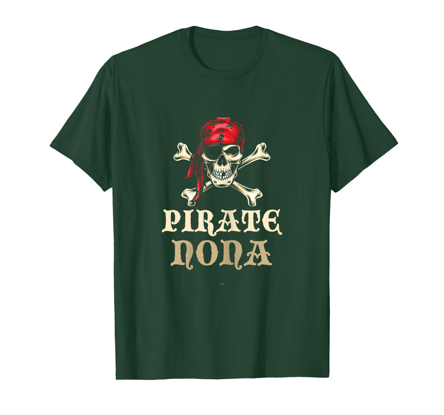 Pirate Nona Skull Matching Grandma Halloween Costume T-Shirt