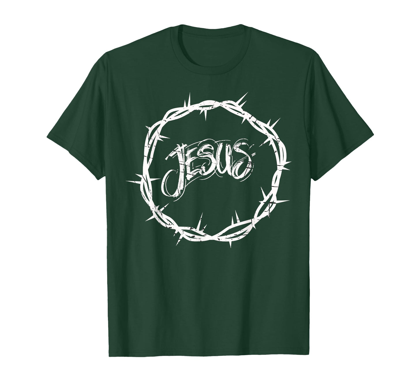 Mens Jesus Crown of Thorns Graphic Design T-Shirt