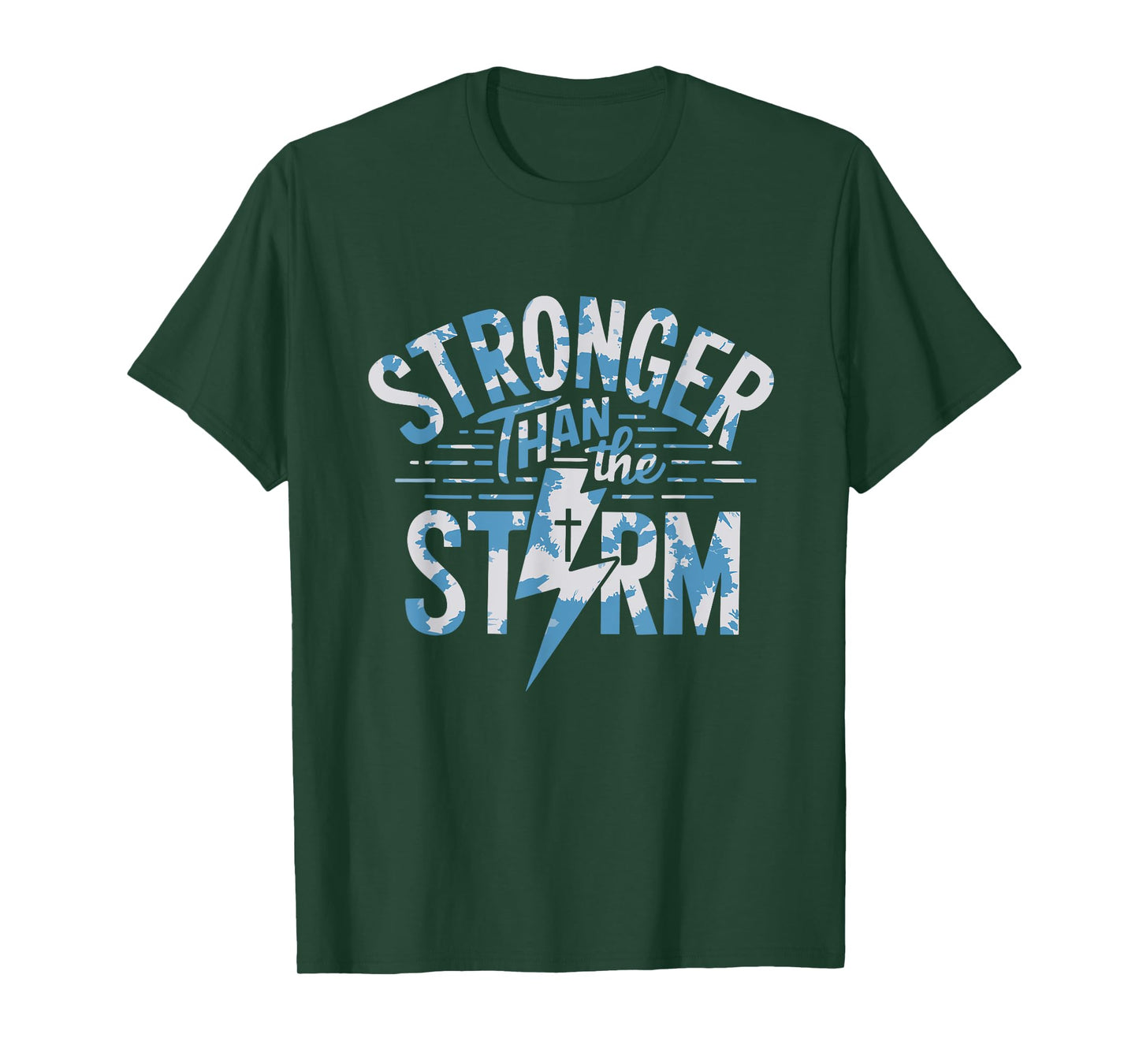Stronger Than The Storm Bible Verse Christian Jesus Tie Dye T-Shirt