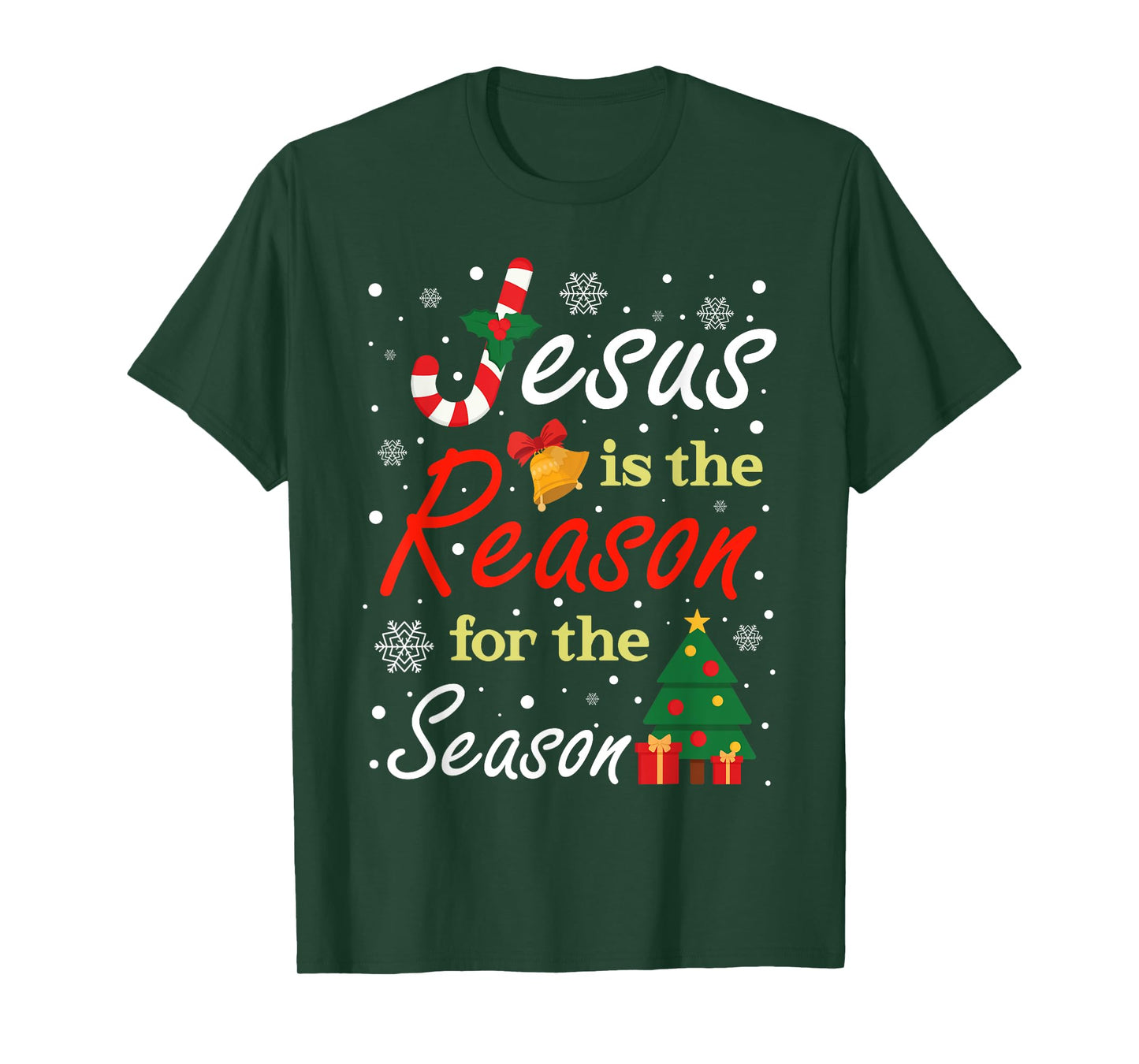 Xmas Jesus is The Reason for The Season Christmas Christian T-Shirt