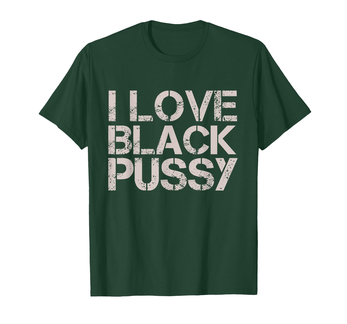 Vintage I Love Black Pussy Funny Adult Humor Sarcastic Women T-Shirt