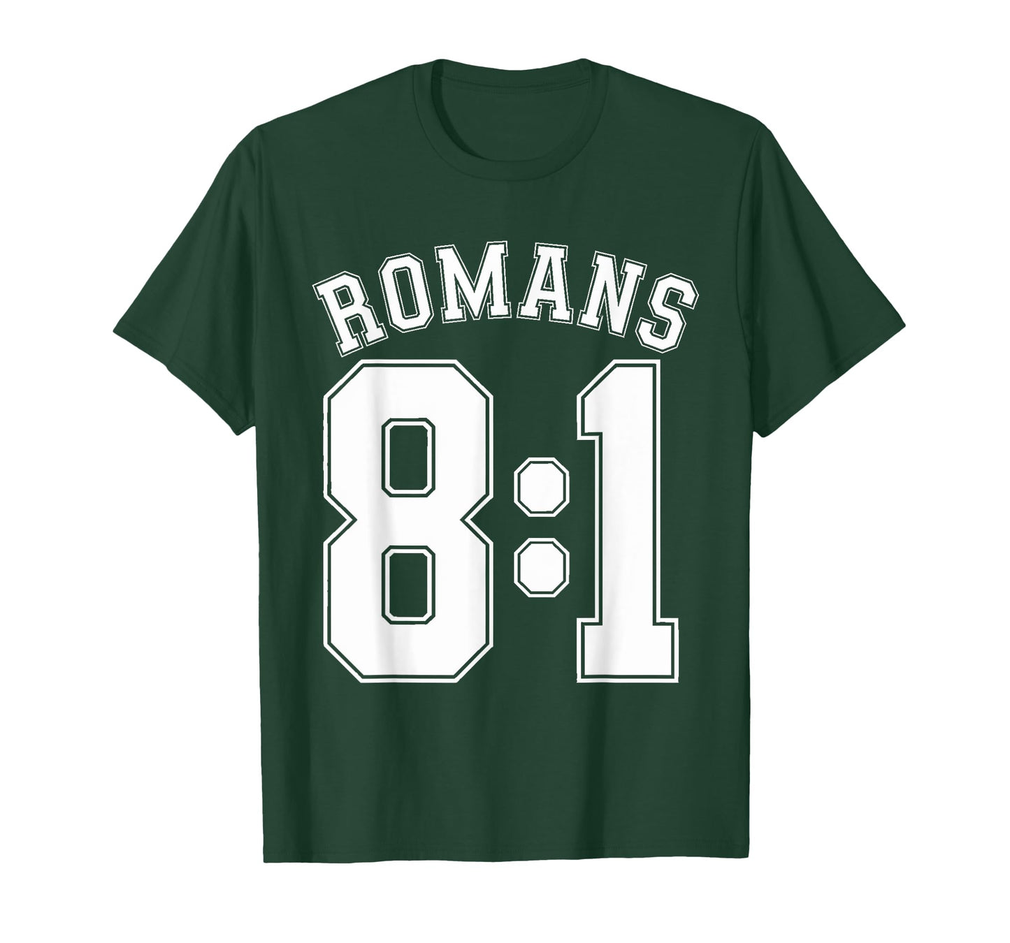 Romans 8:1 Sports Jersey Christian Motivation Apparel T-Shirt