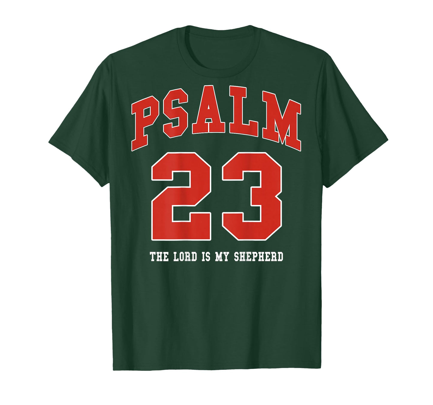 Jesus Psalm 23 The Lord is My Shepherd Christian (on Back) T-Shirt