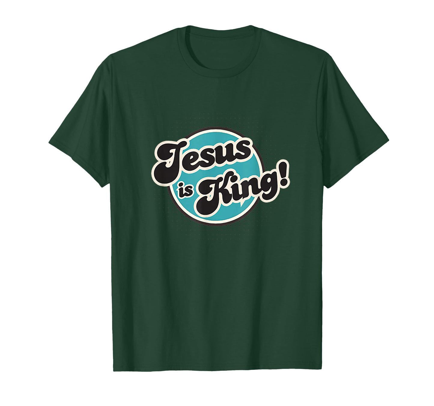 Jesus is King Retro, Men, Women and Youth T-Shirt