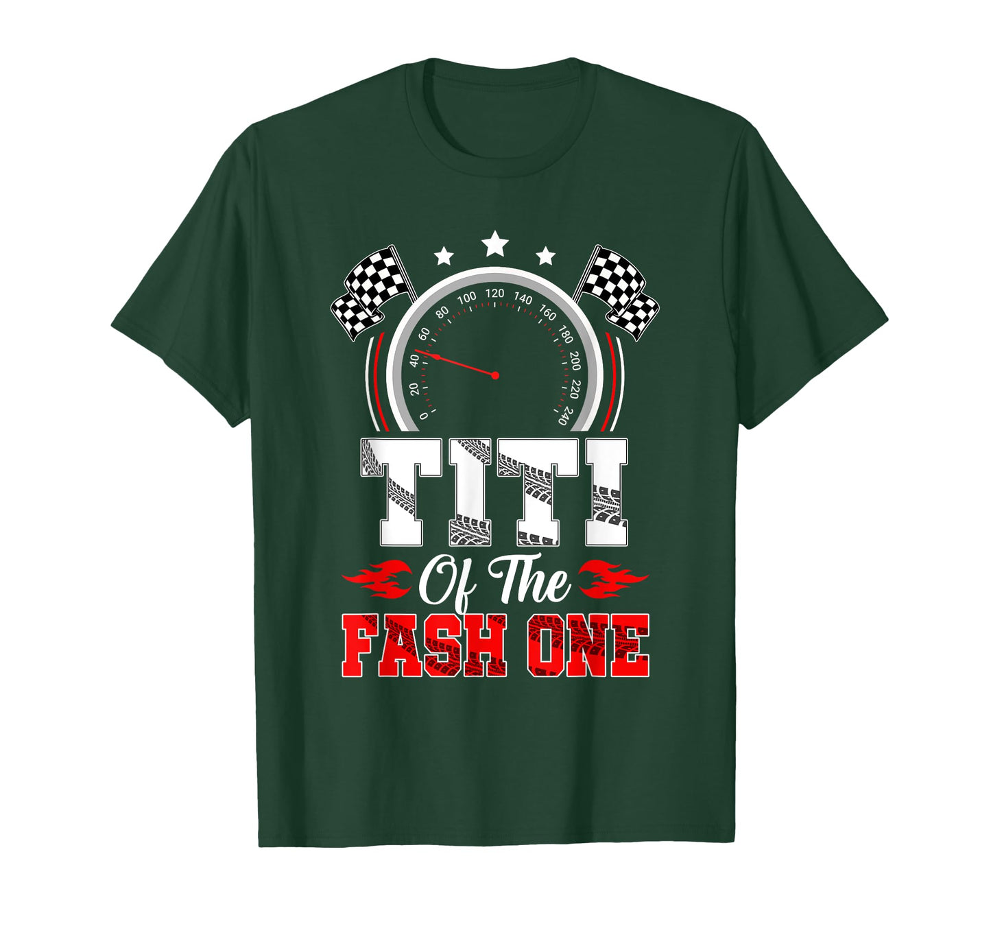 Titi Of The Fast One 1St Birthday Racing Car Family T-Shirt