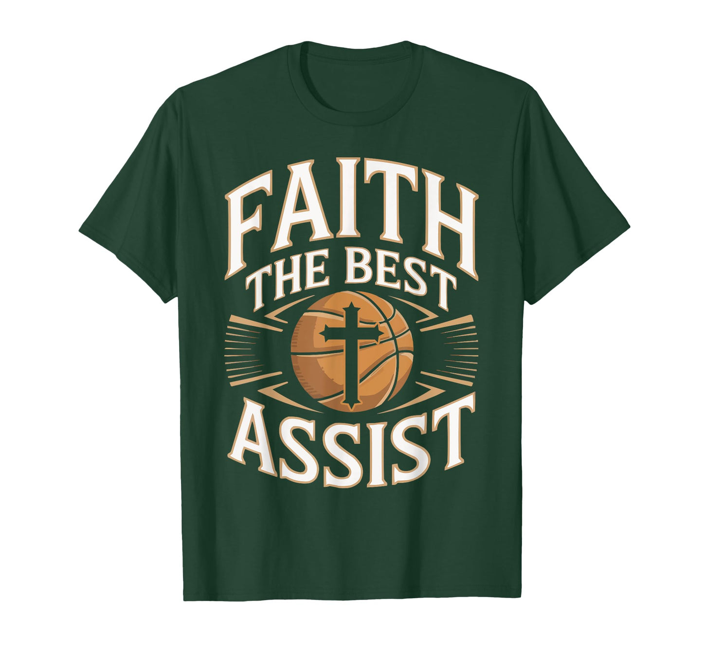 Christian Basketball Lover Religious Baller Jesus Christ T-Shirt