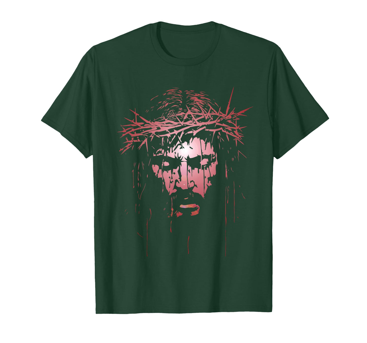 Jesus Christ Crown of Thorns Silhouette T-Shirt