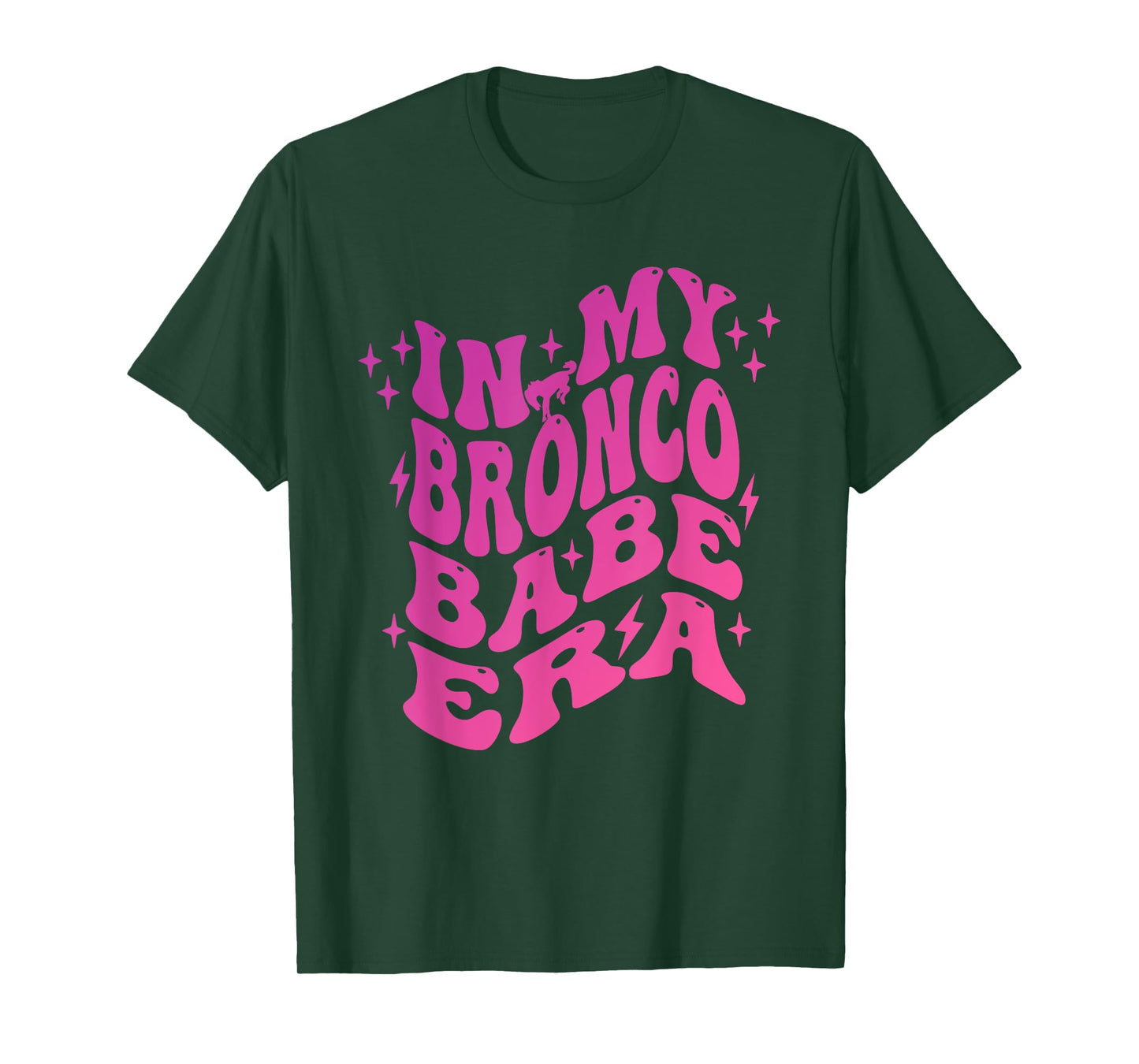 In My Bronco Babe Era Vintage Cowgirl T-Shirt