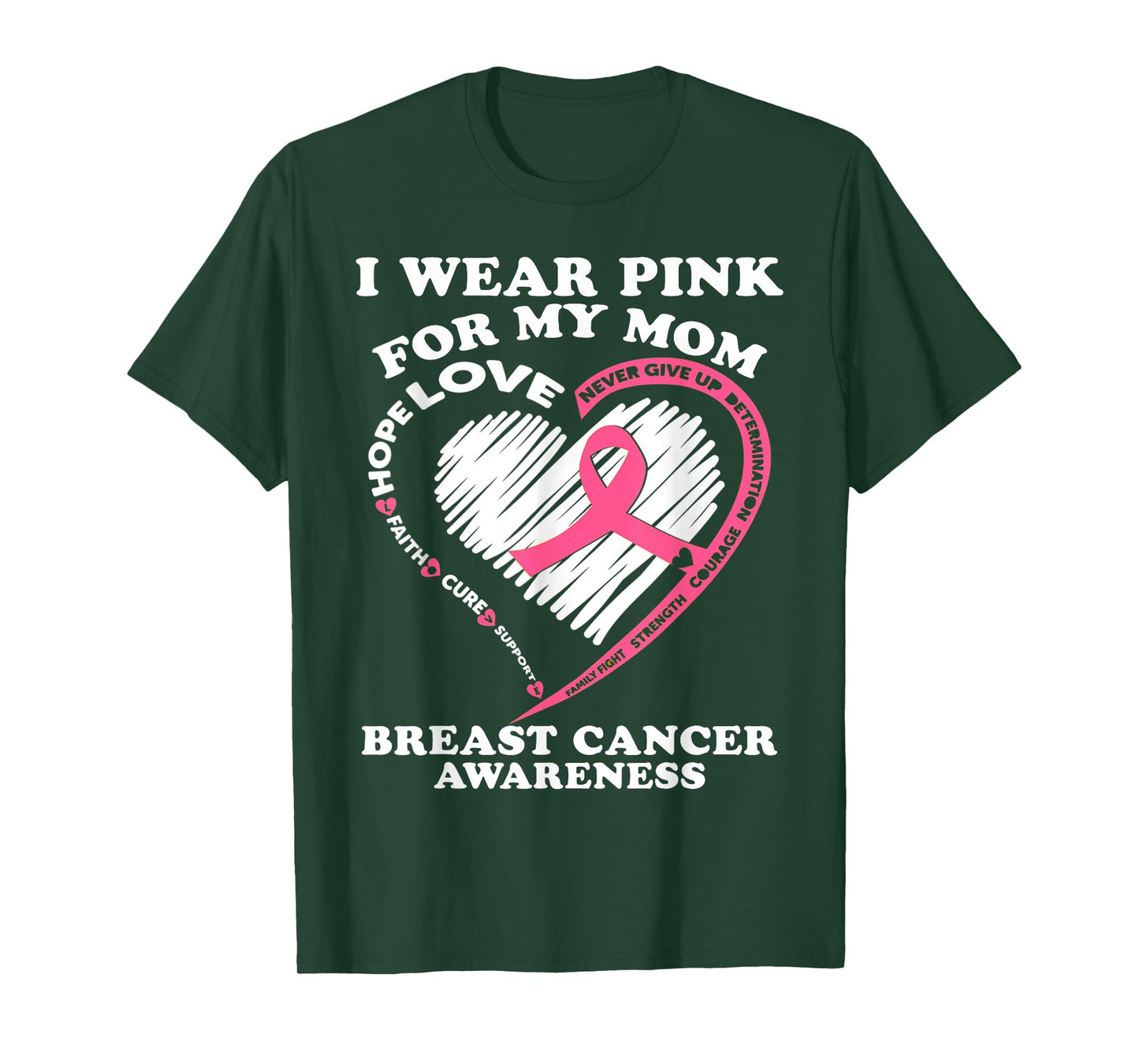 I Wear Pink for My Mom Breast Cancer Awareness Month T-Shirt