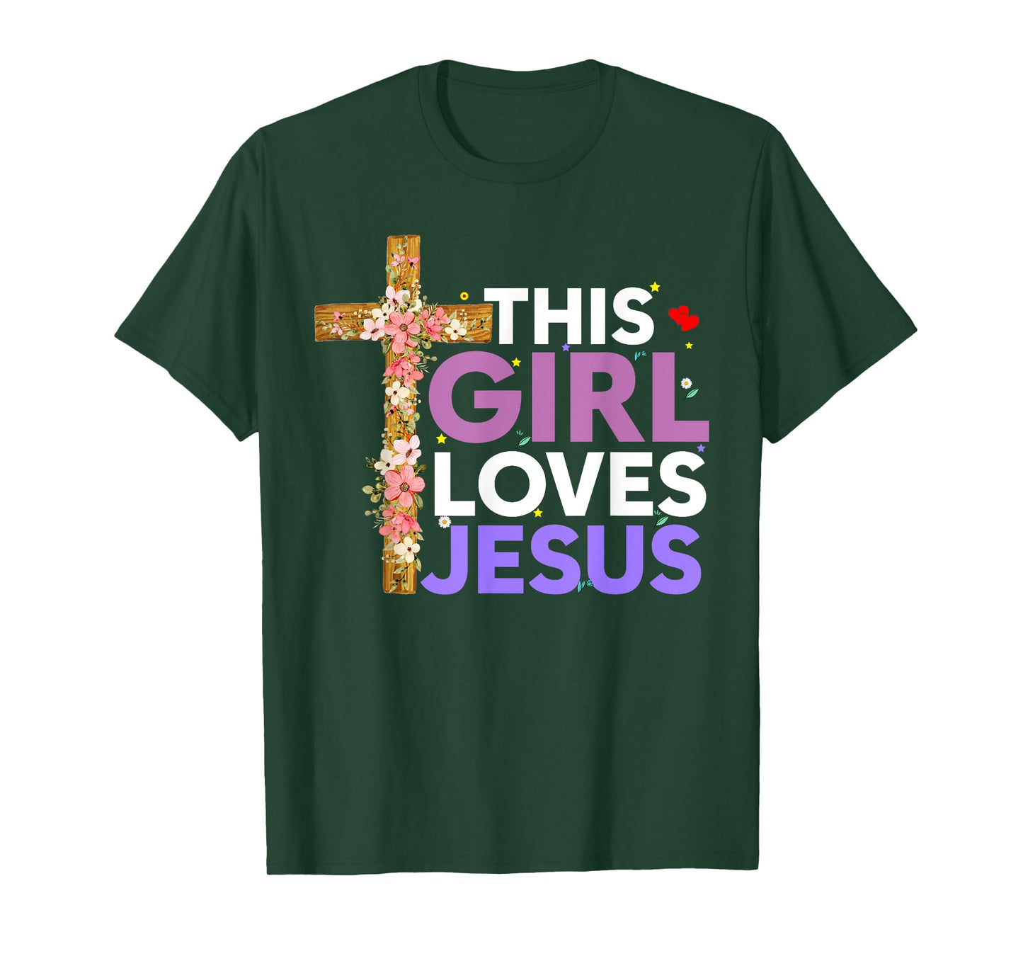 This Girl Loves Jesus Cute Christian Girl Jesus T-Shirt