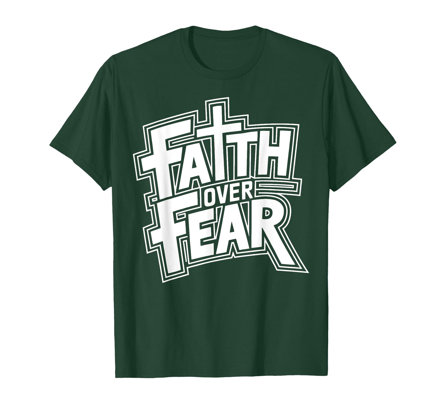 Retro Faith Over Fear Christian Religious tee T-Shirt