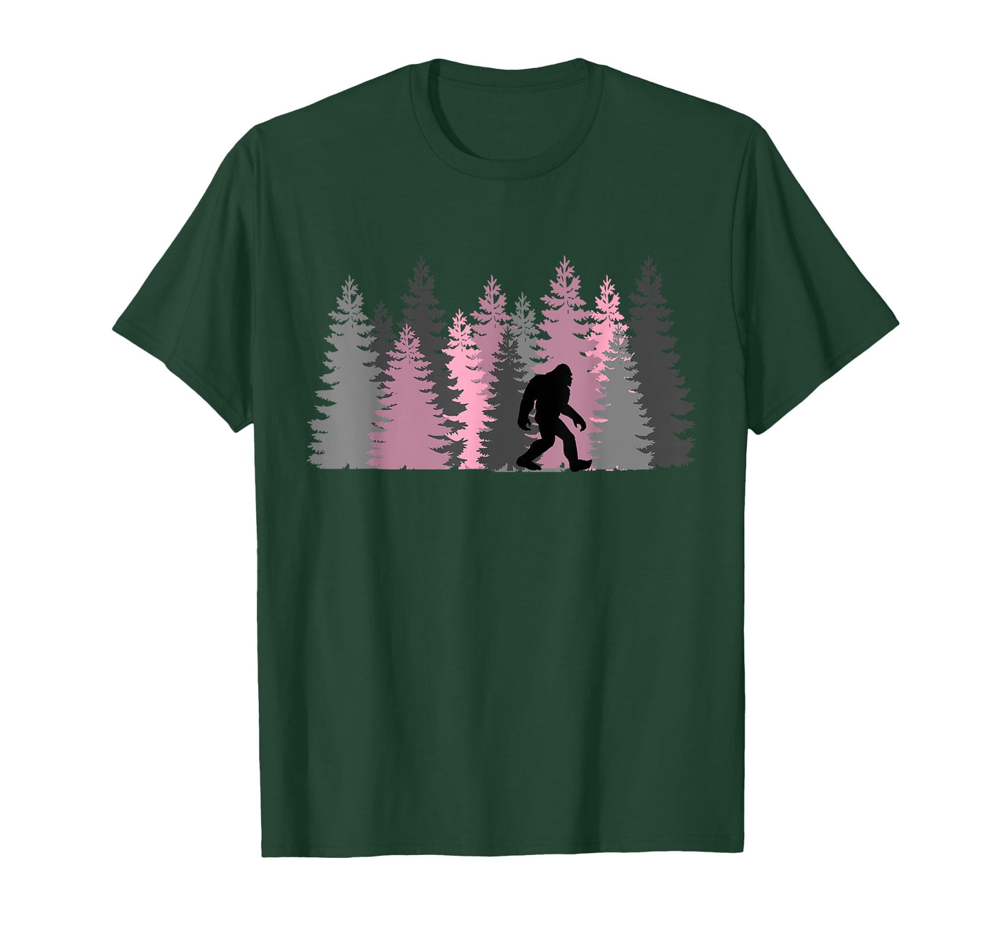 Bigfoot Sasquatch In The Forest For Men Women Kids T-Shirt