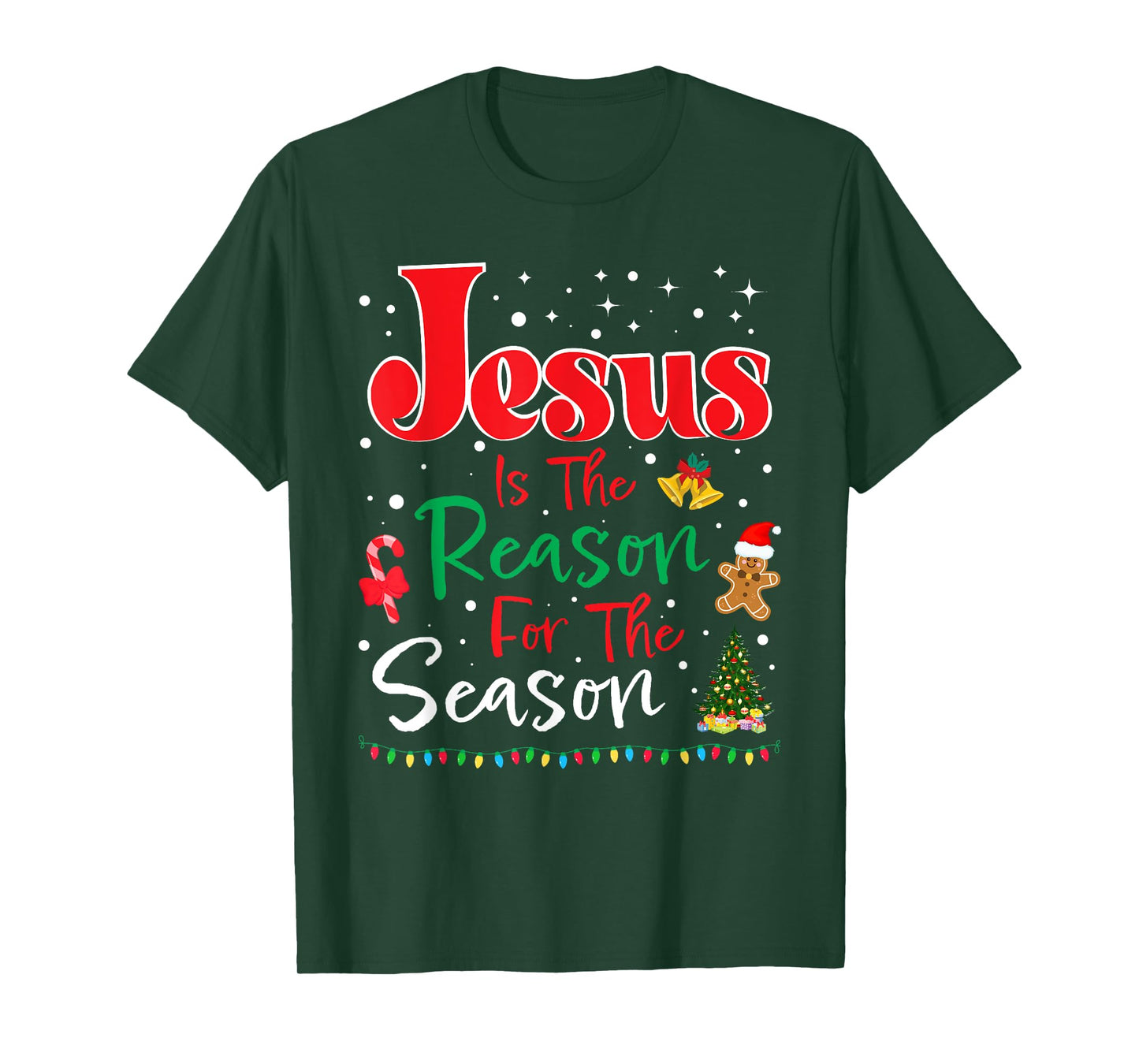 Jesus Is The Reason for The Season Christmas Family Pajamas T-Shirt