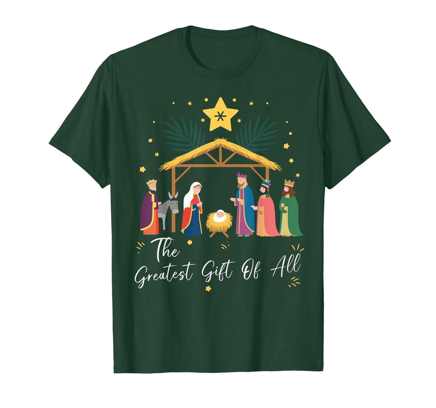 The Greatest Gift For All Christmas Nativity Jesus Christian T-Shirt