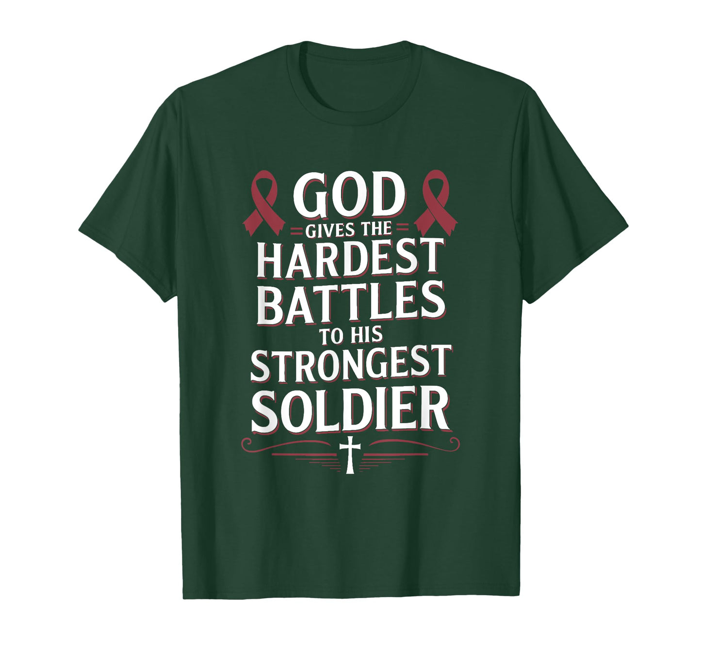 God Gives Hardest Battle Multiple Myeloma Awareness T-Shirt
