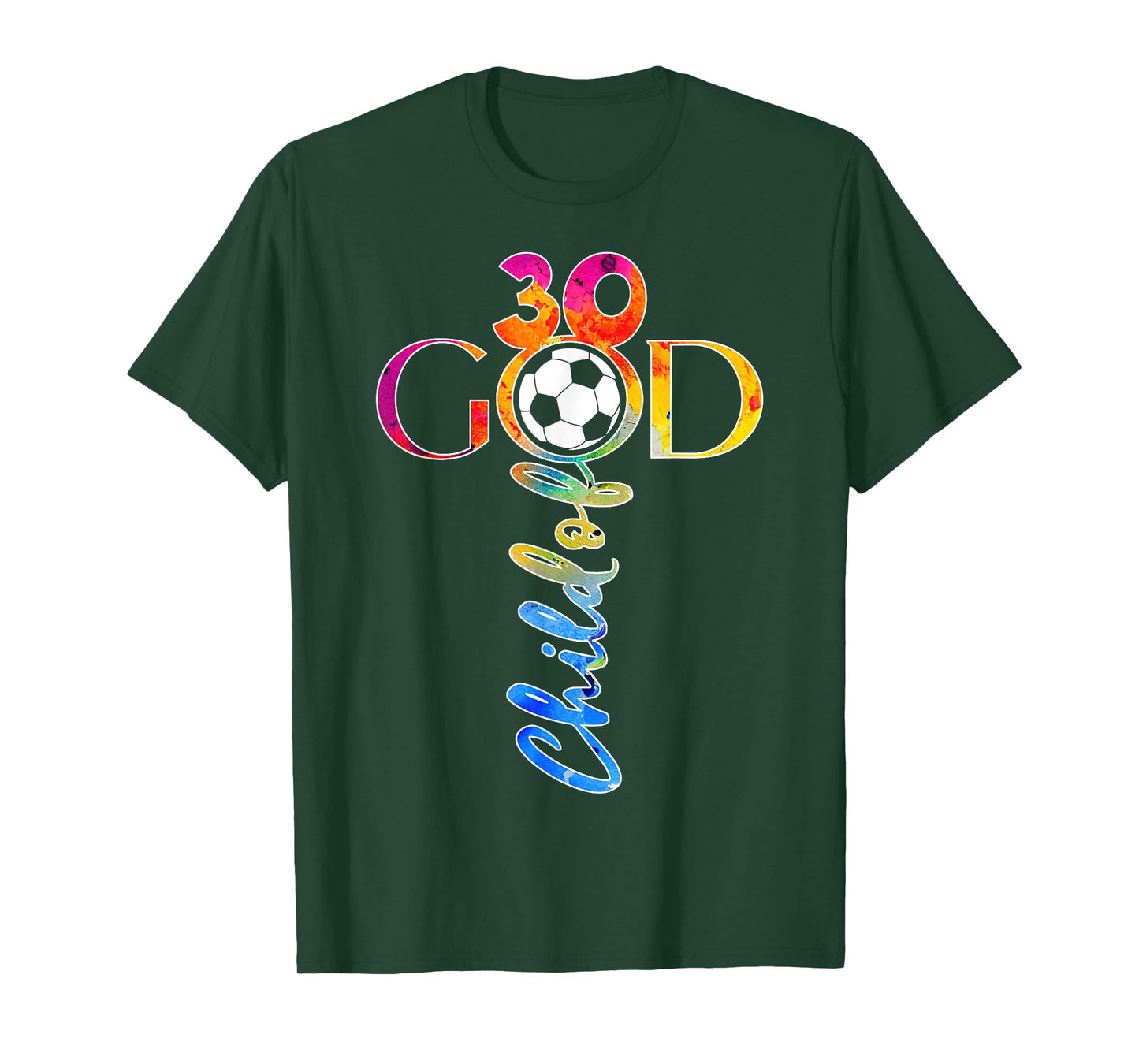 JESUS 30 YEARS CHILD OF GOD SOCCER 30TH BIRTHDAY T-Shirt