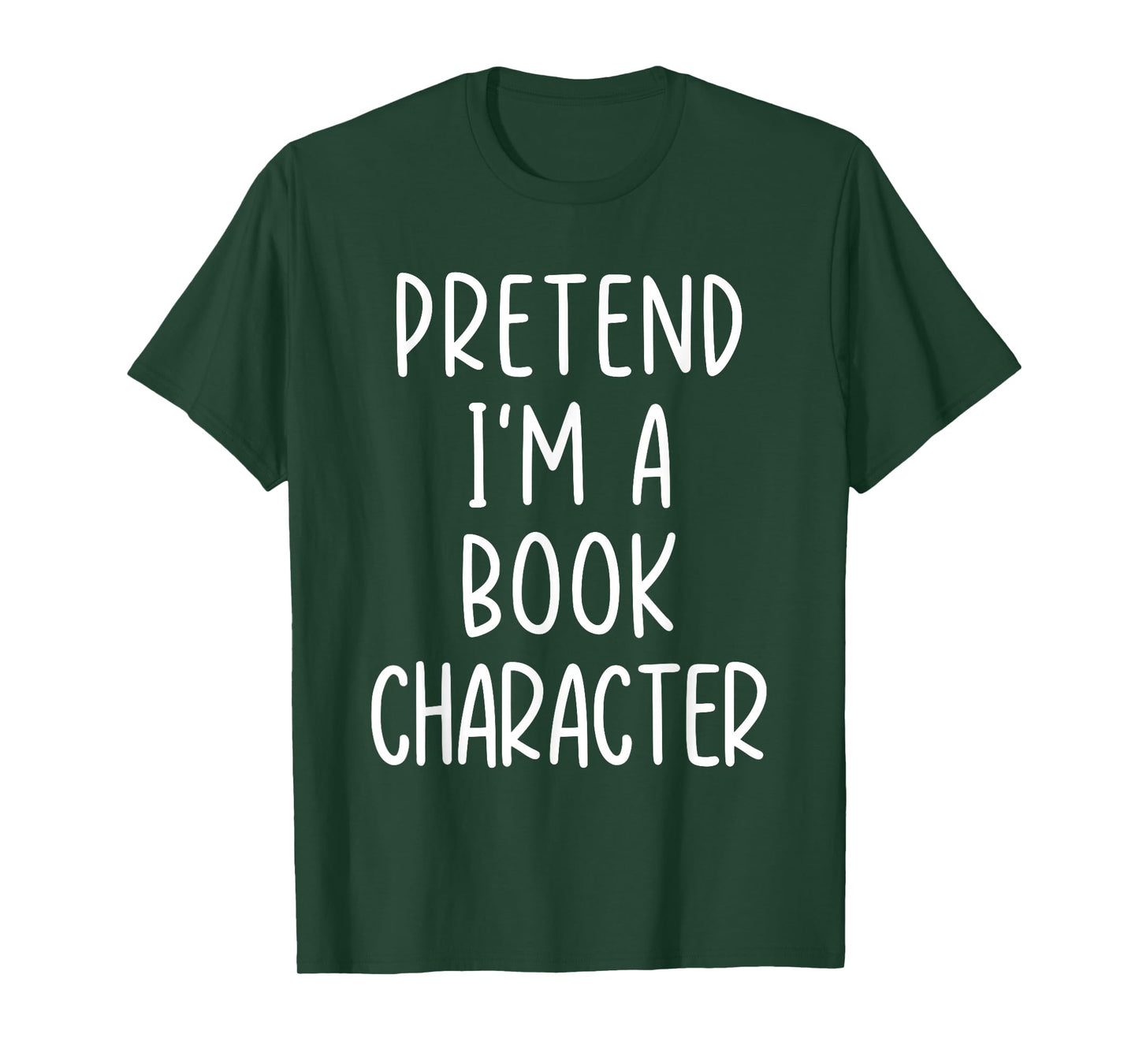 Funny Pretend I'm A Book Character Costume Halloween Easy T-Shirt