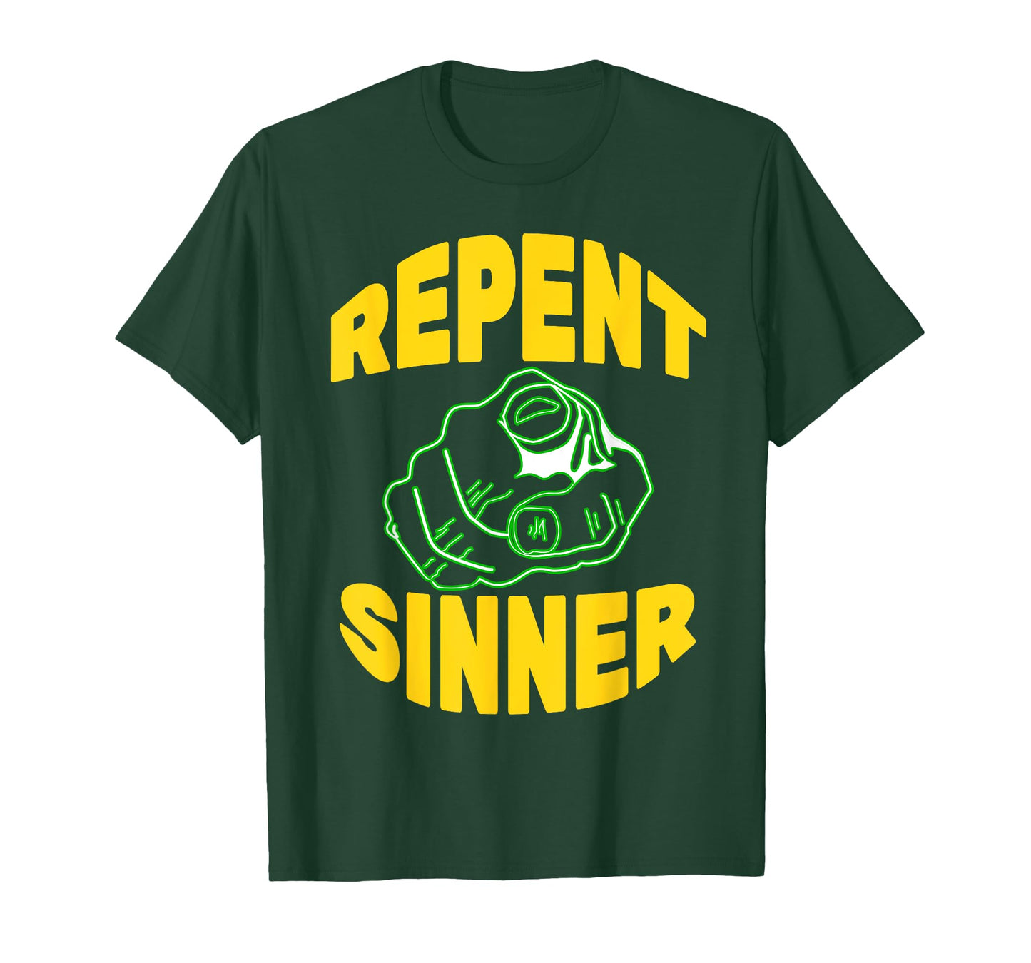 Repent Sinner - Funny Christian Jesus Bible T-Shirt