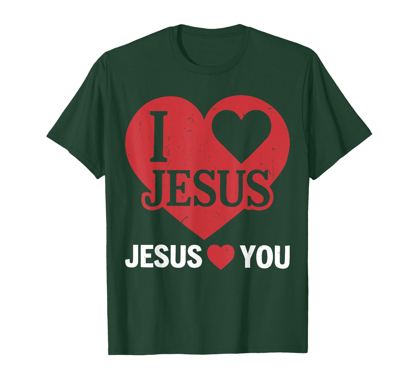 Toddler I Love Jesus Loves You Me Christian God Son Sister T-Shirt