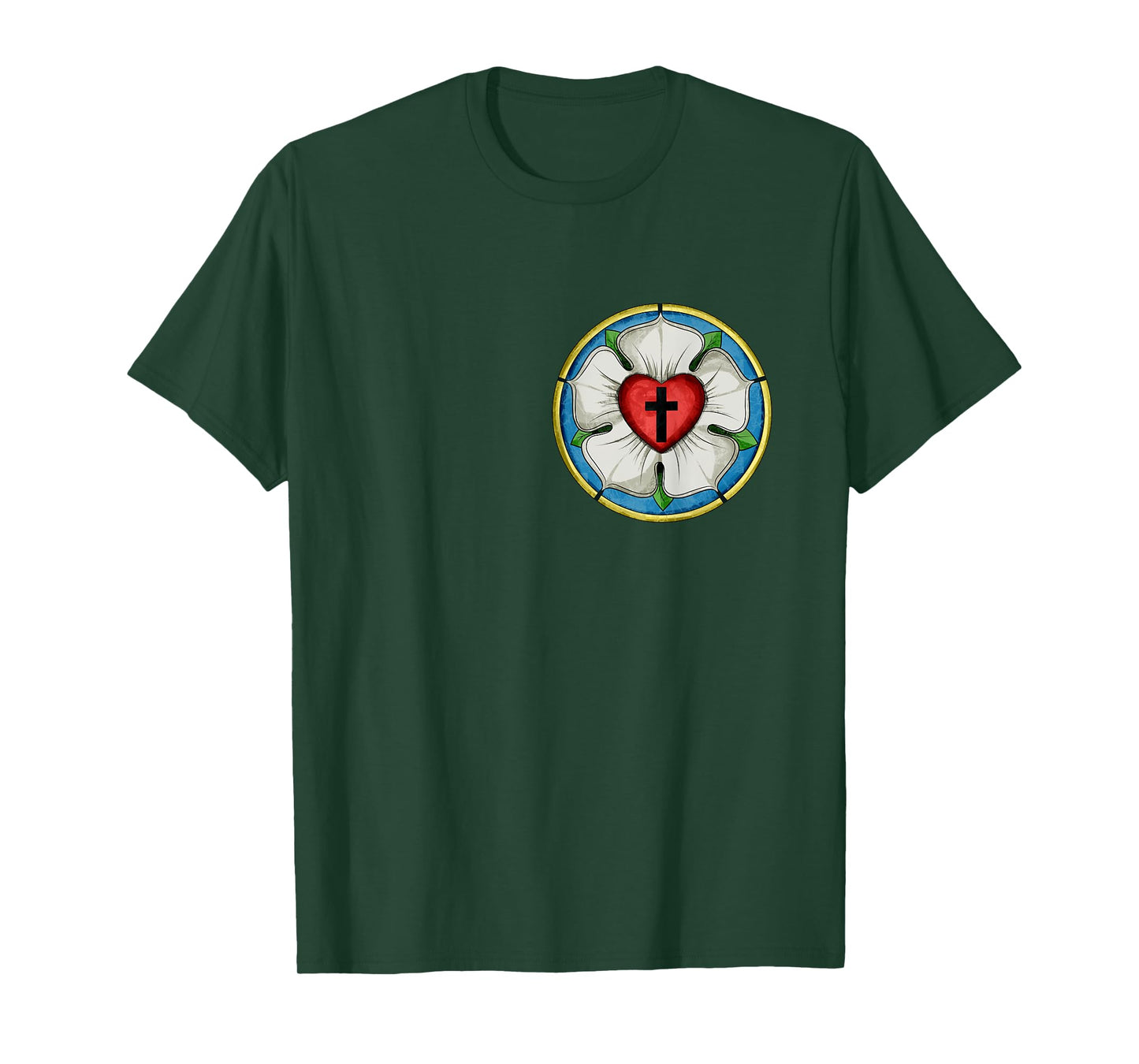 LUTHER ROSE SEAL LUTHERAN SYMBOL CHRISTIAN CROSS T-Shirt