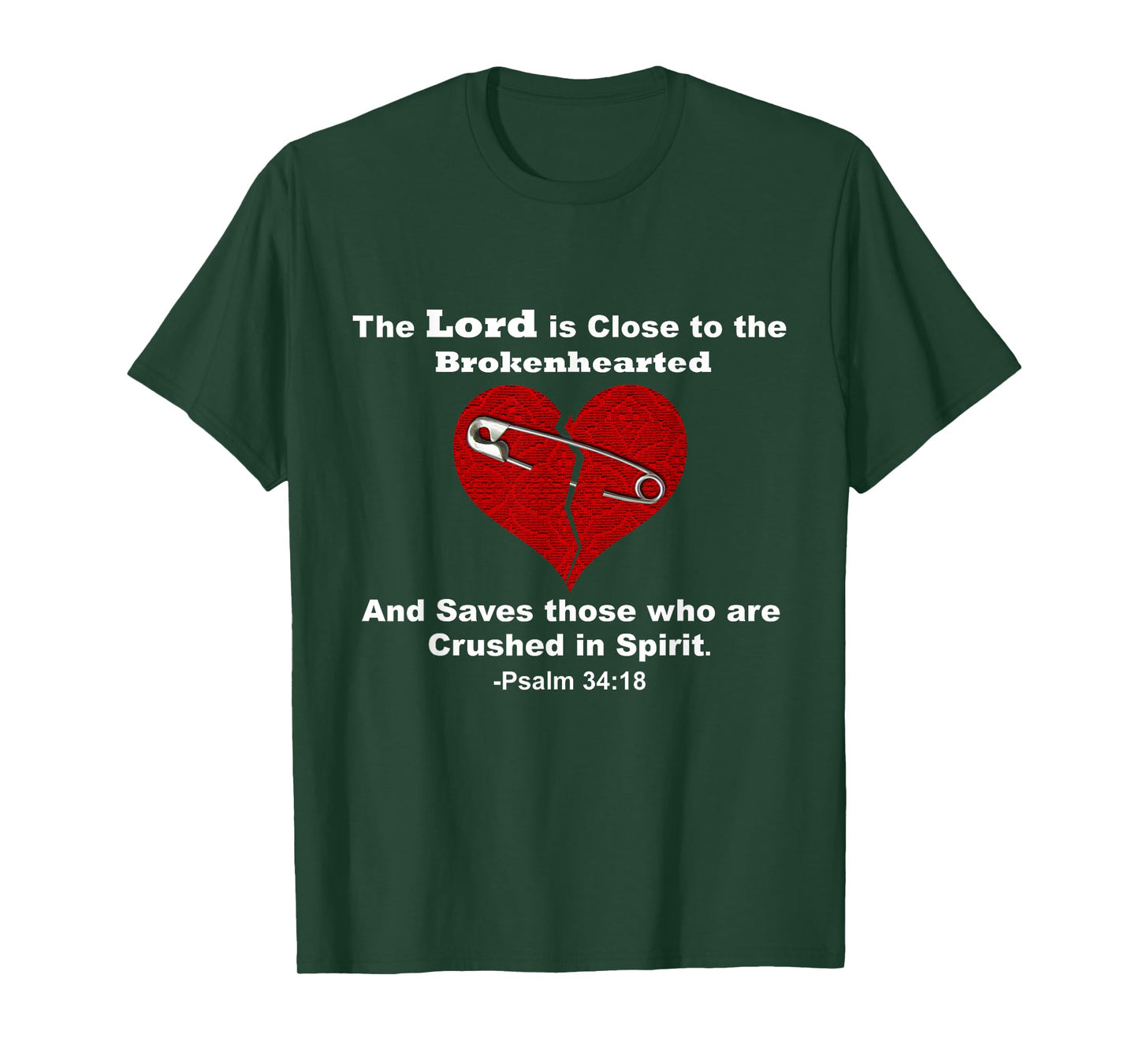 Jesus Lord Saves Brokenhearted Heart Broken Girl Women Boy T-Shirt