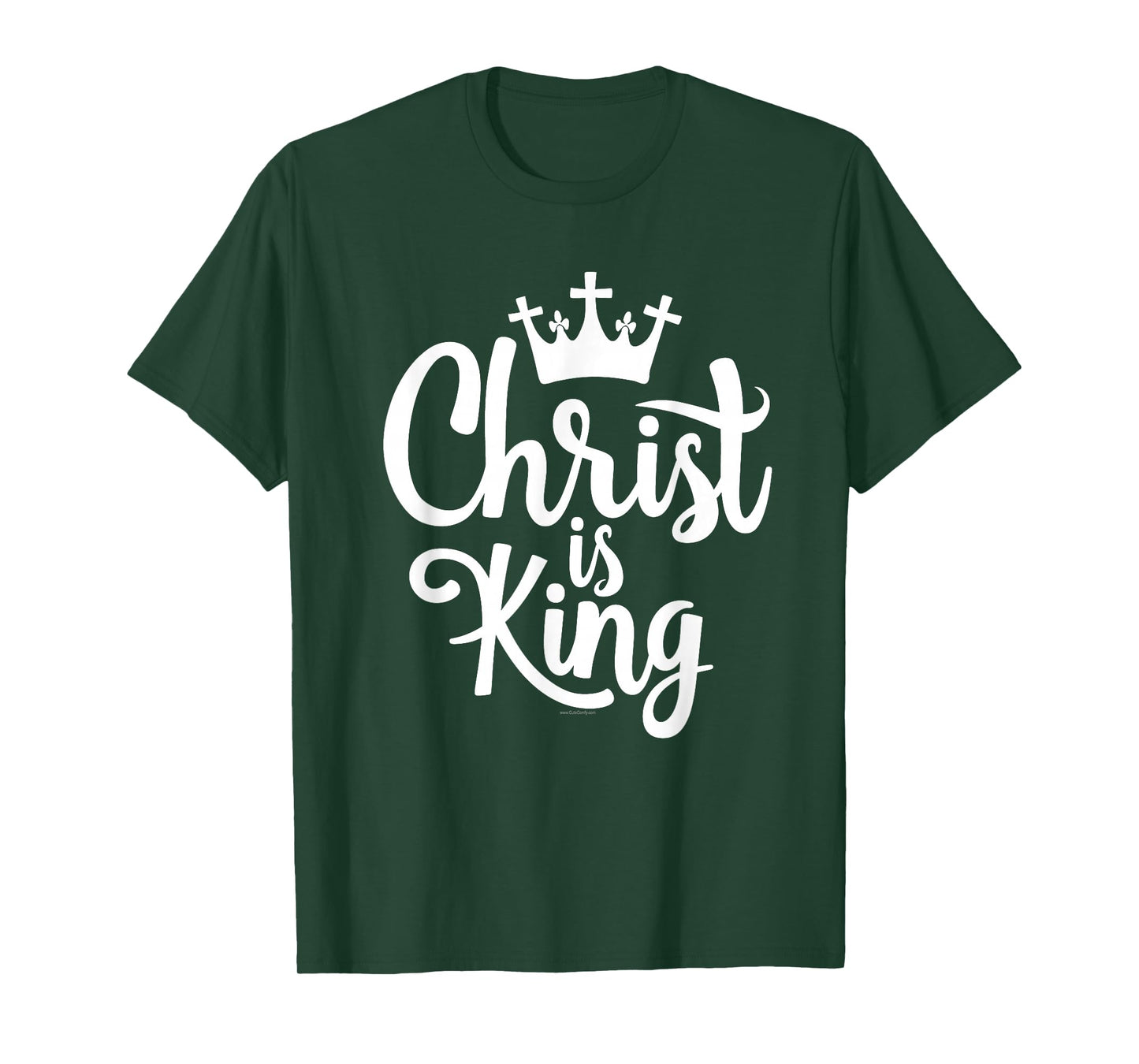 Christ is King Christian Quote Crown Graphic T-Shirt