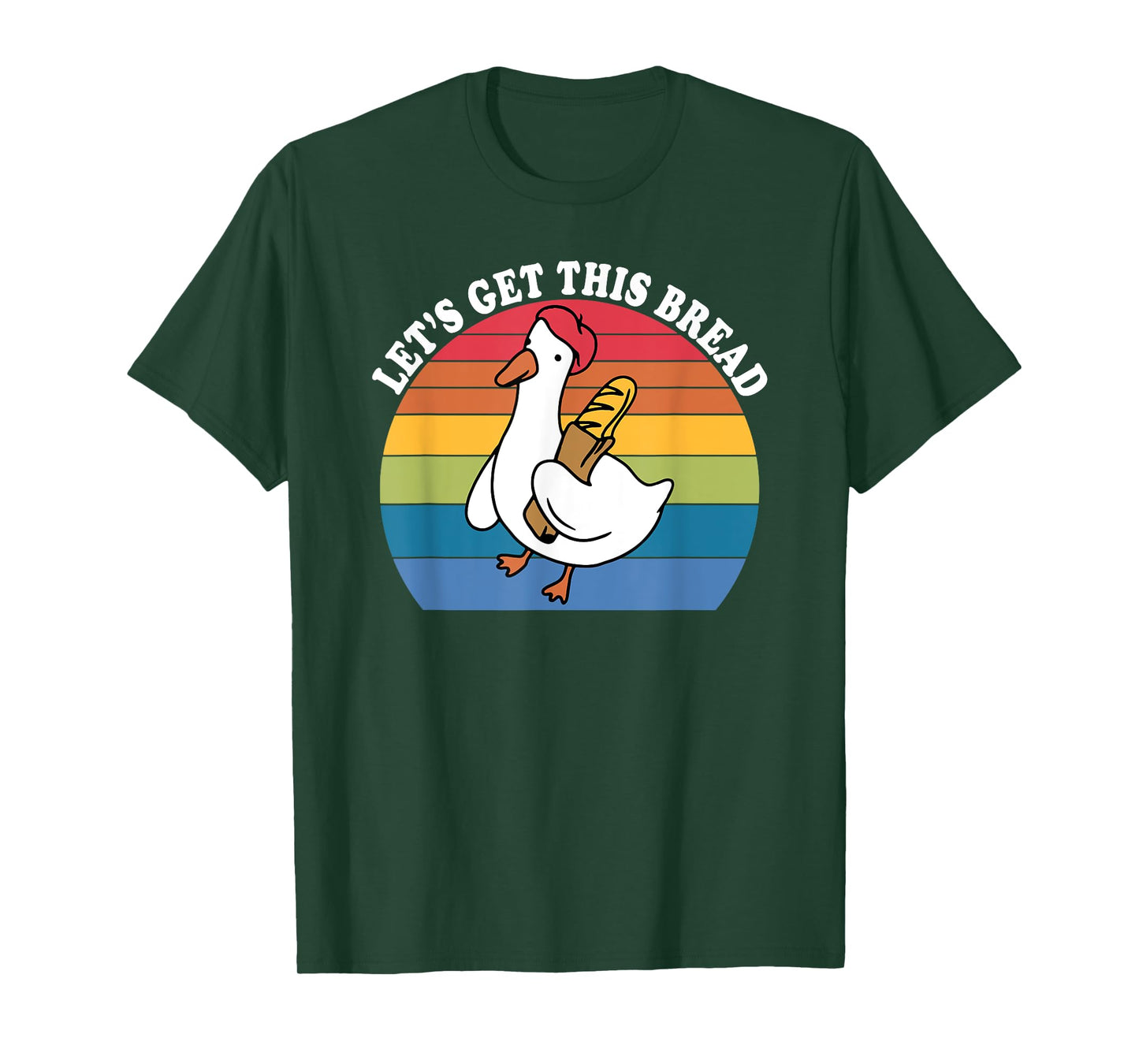Let's Get This Bread Funny Retro Vintage T-Shirt