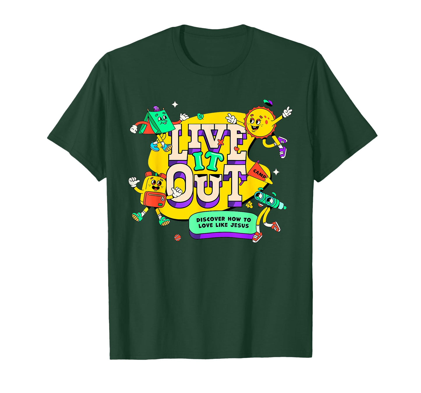 Live it 2025 Out Bible School VBS Christian Youth Camp Jesus T-Shirt