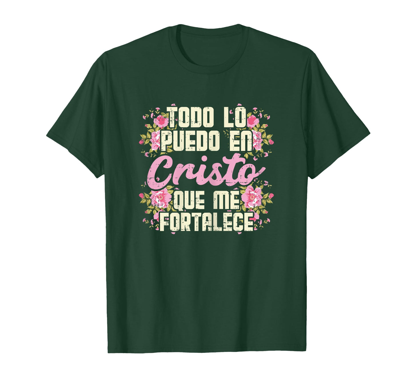 Todo Lo Puedo En Cristo God Jesus Spanish Christian Gift T-Shirt