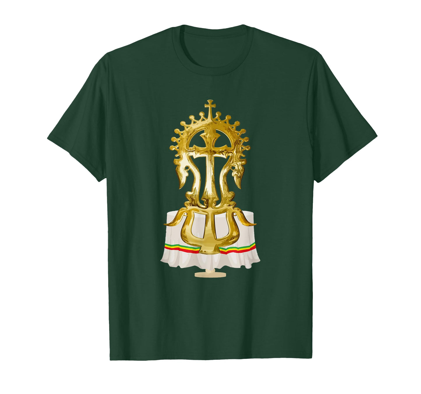 Ethiopian Cross African Graphic Art T-Shirt