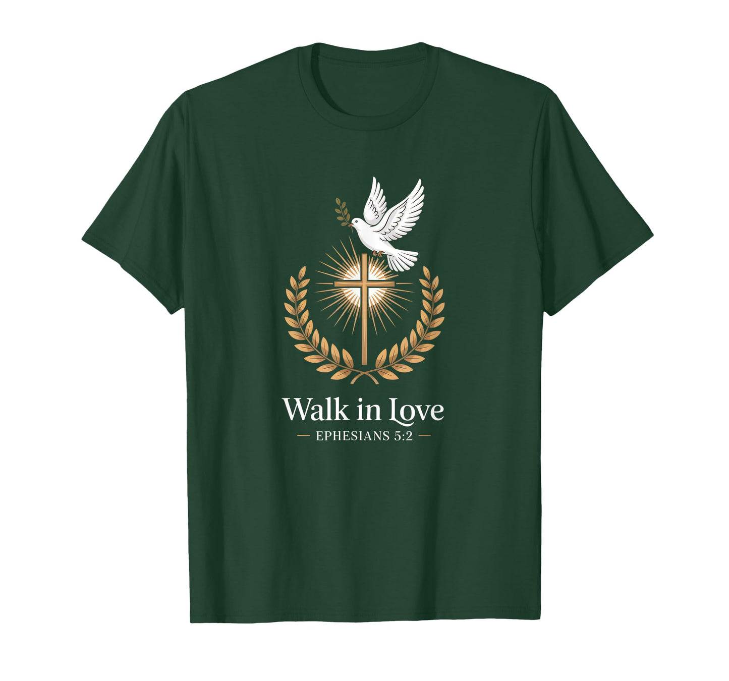 Walk in Love Cross Ephesians 5:2 Christian Faith T-Shirt