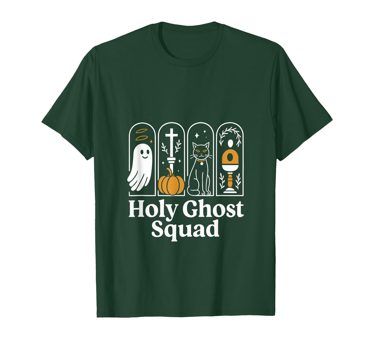 Holy Ghost Squad, Cute Ghost Jesus Christian Halloween Tees T-Shirt