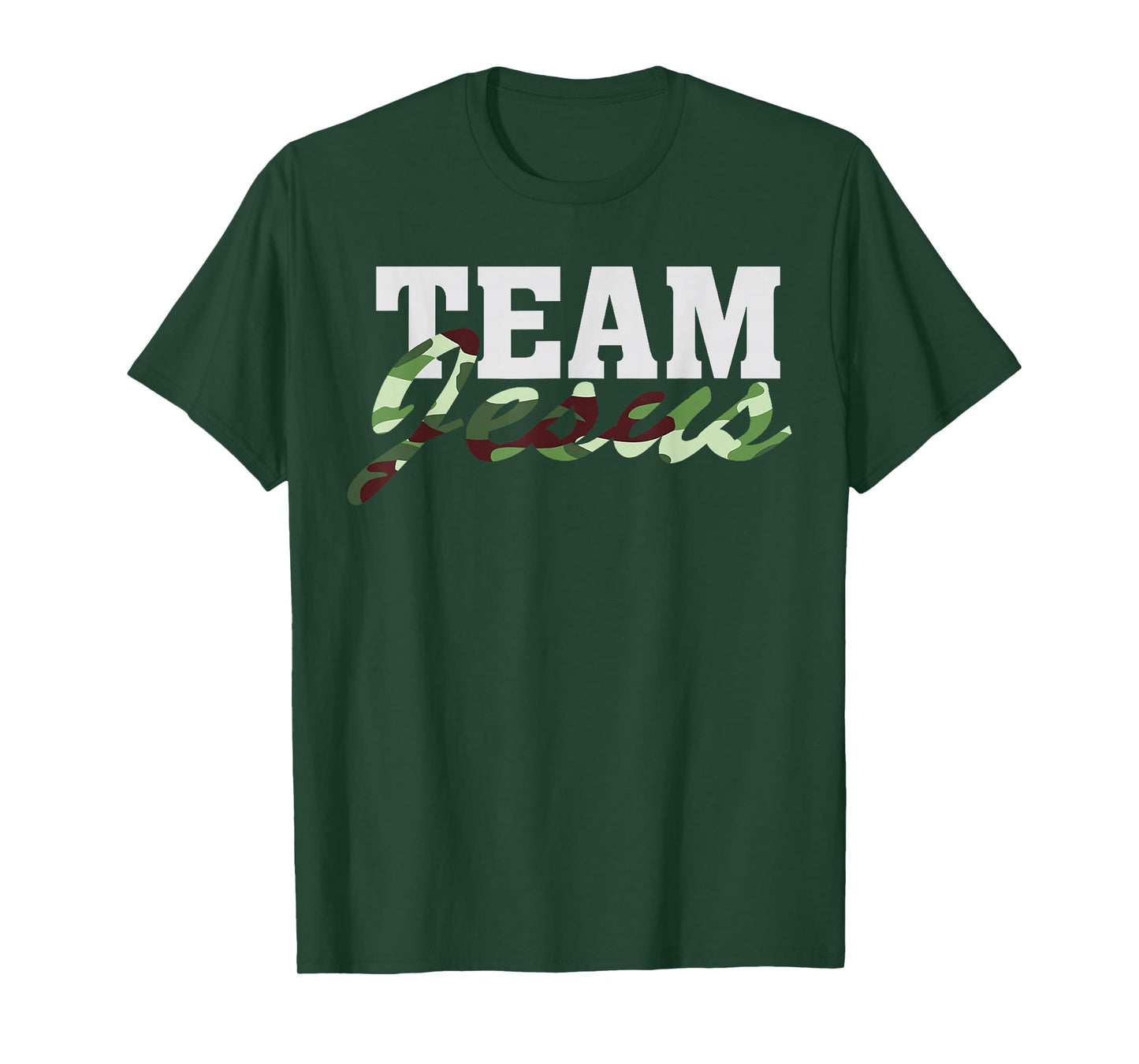 Camo Christian God Faith Team Jesus Religious T-Shirt