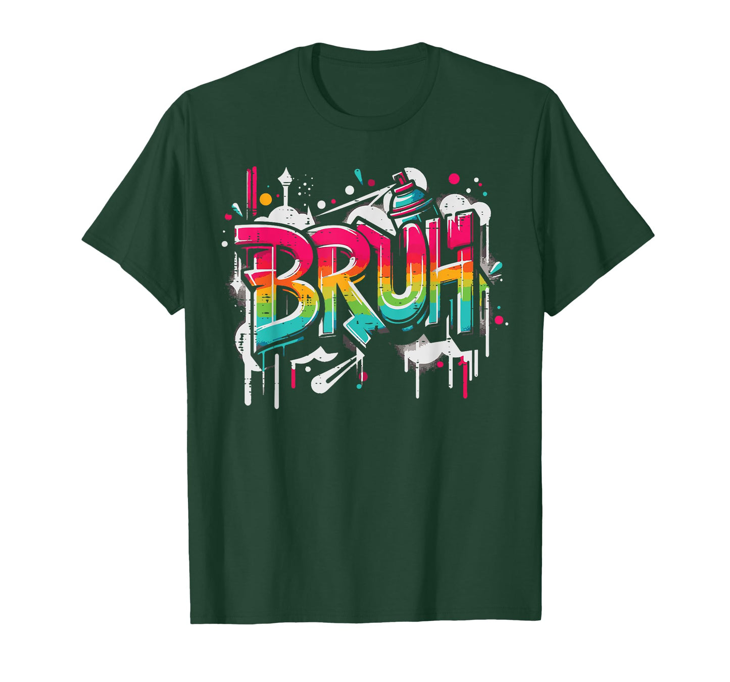 Bruh Graffiti Funny Saying Street Art Meme Men Boys Kids T-Shirt