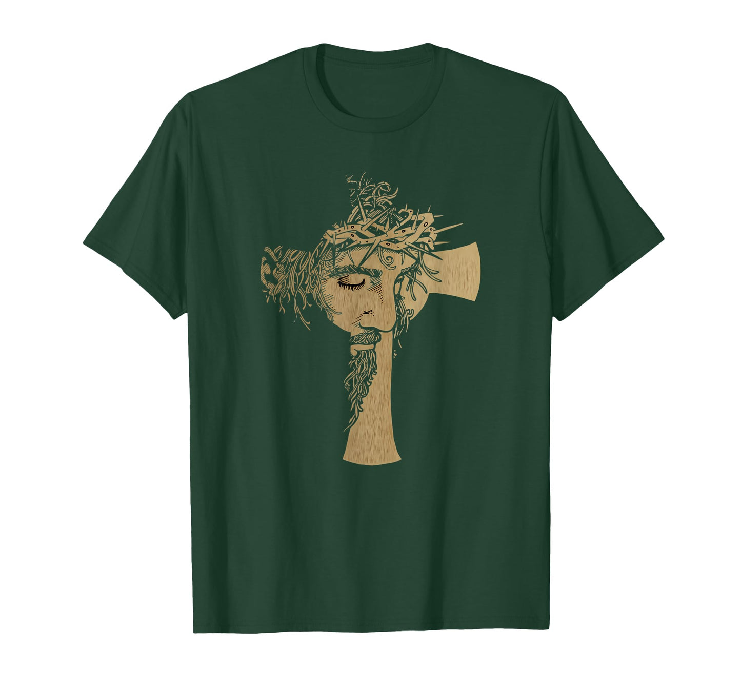 Vintage Christ Cross Face of Jesus Crucifixion of Jesus T-Shirt