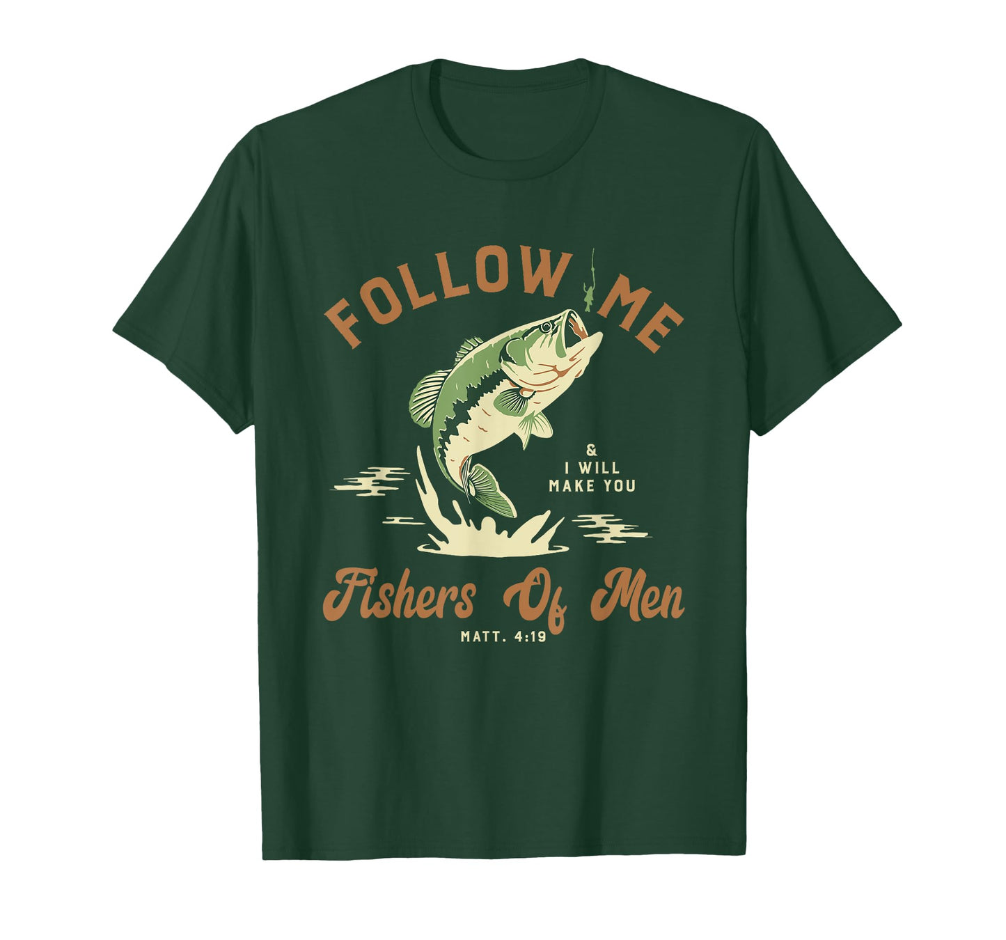 Fishers Of Men Retro Vintage Christian Bible Gift For Men T-Shirt