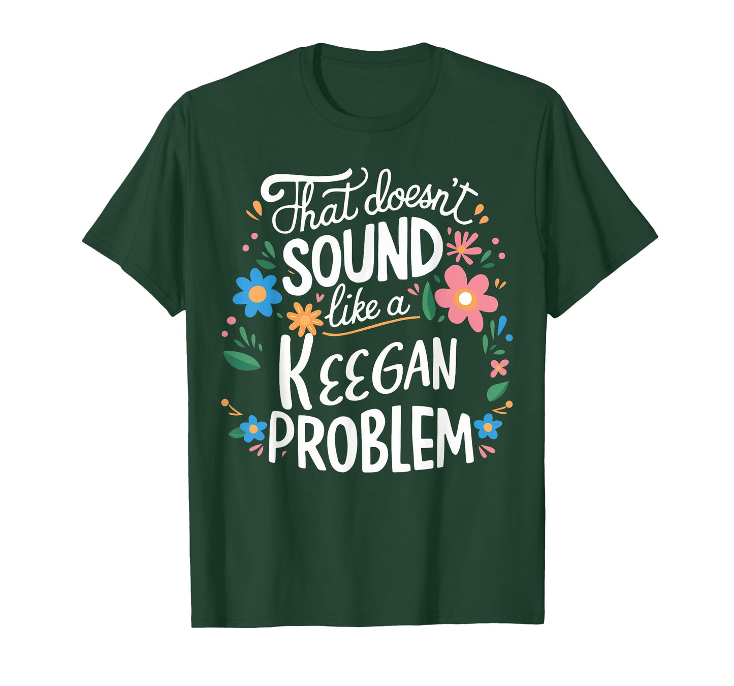Keegan Personalized Cute Girls Keegan Name T-Shirt